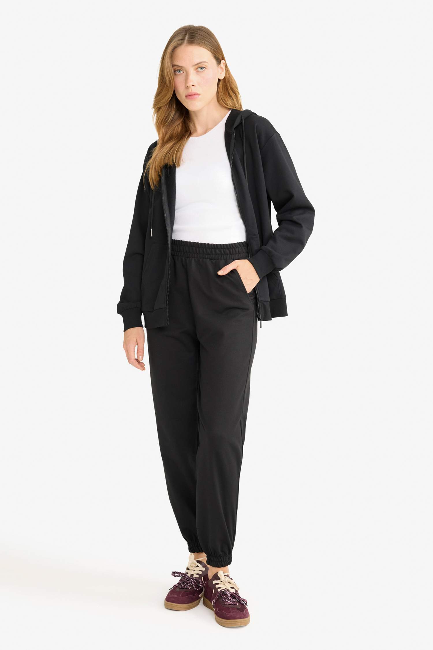 Jogger Fit Basic Pockets Sweatpants