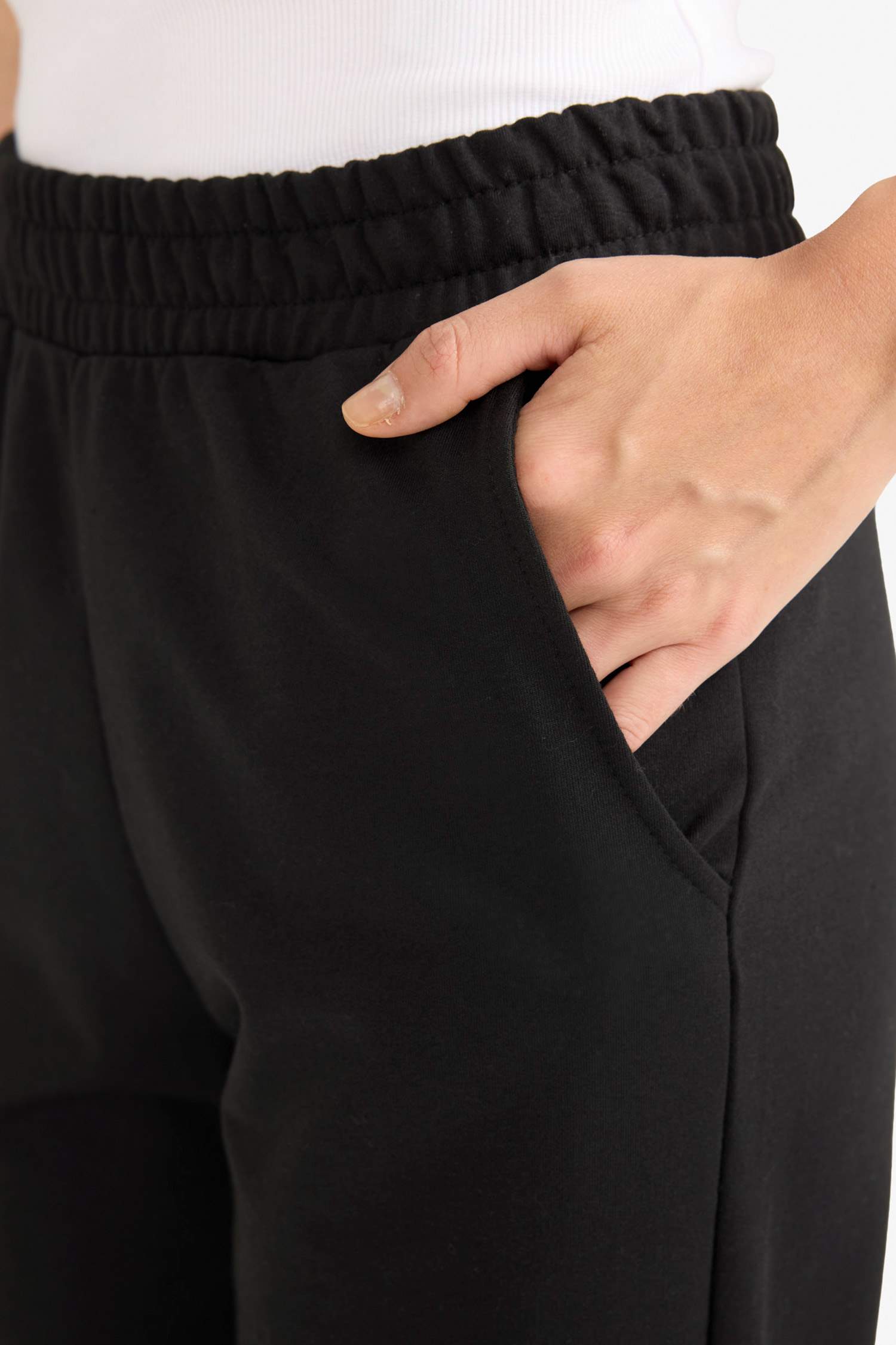 Jogger Fit Basic Pockets Sweatpants