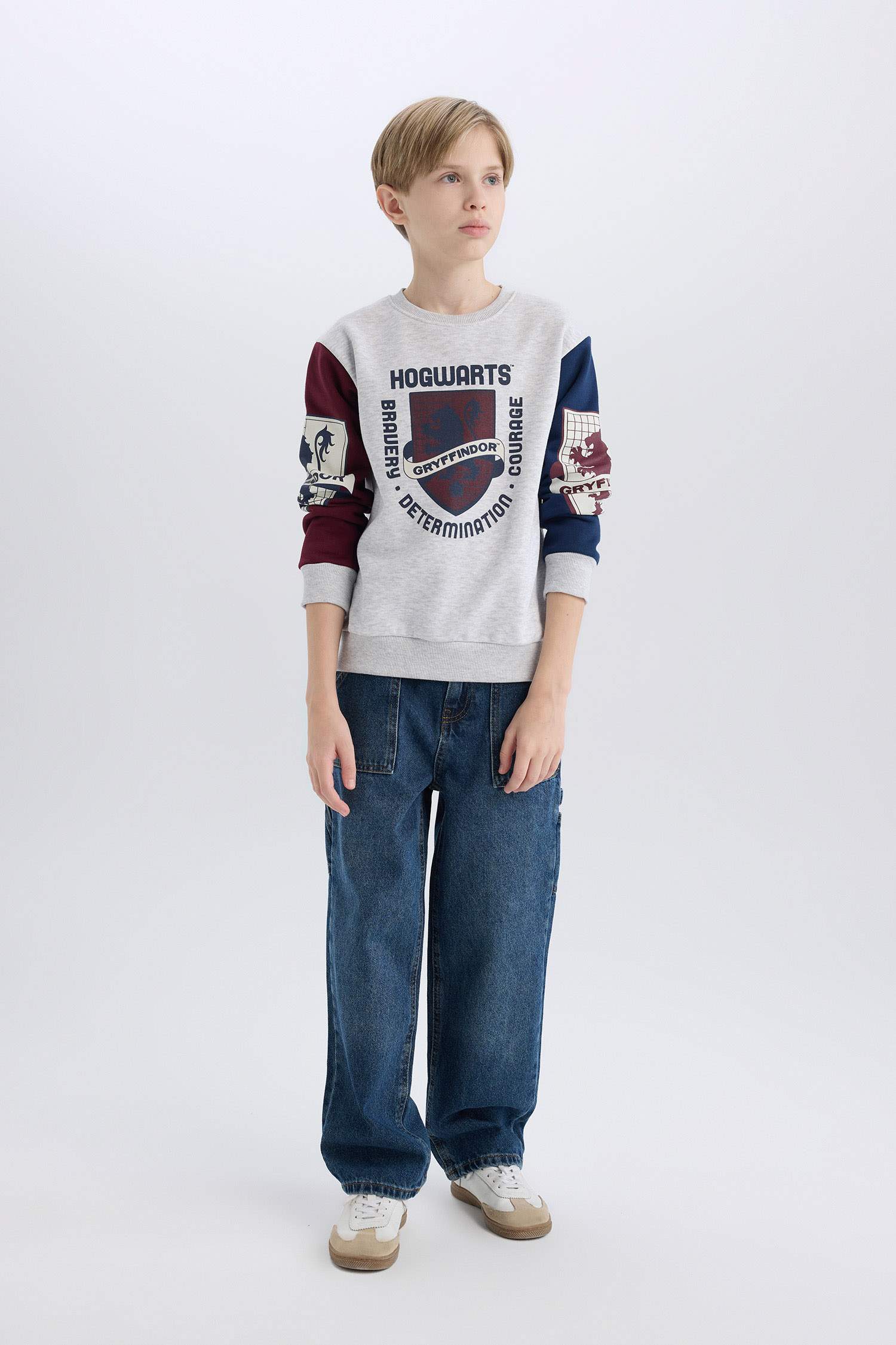 Erkek Çocuk Harry Potter Bisiklet Yaka Sweatshirt