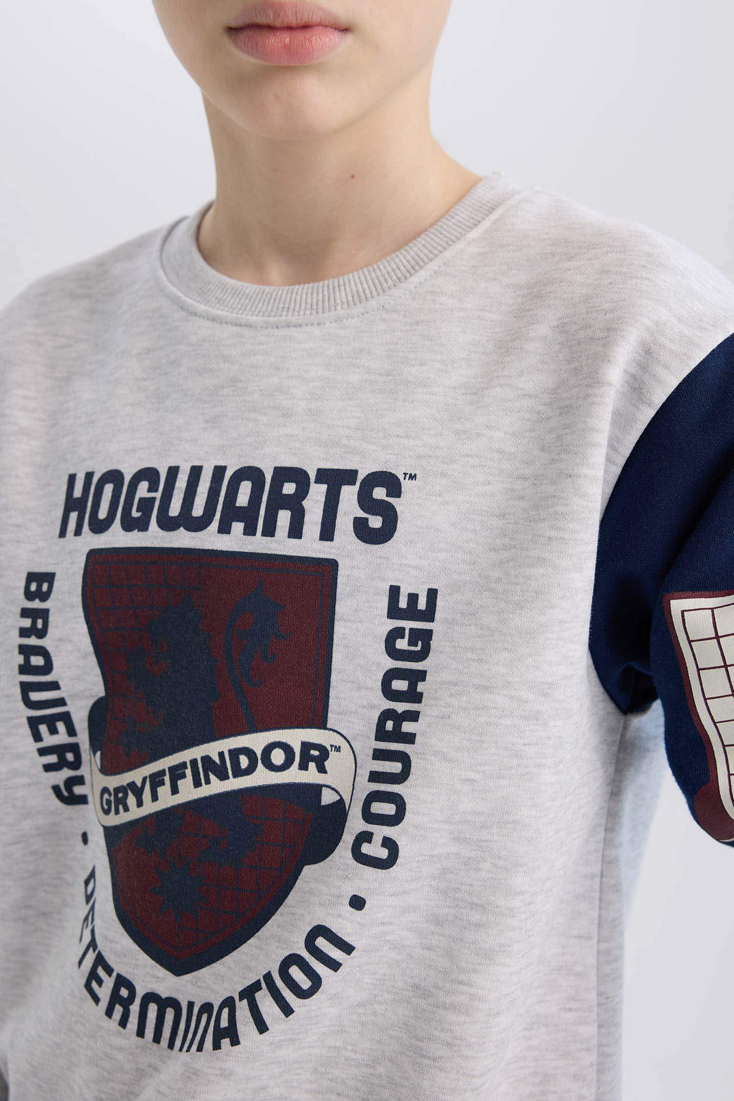 Erkek Çocuk Harry Potter Bisiklet Yaka Sweatshirt