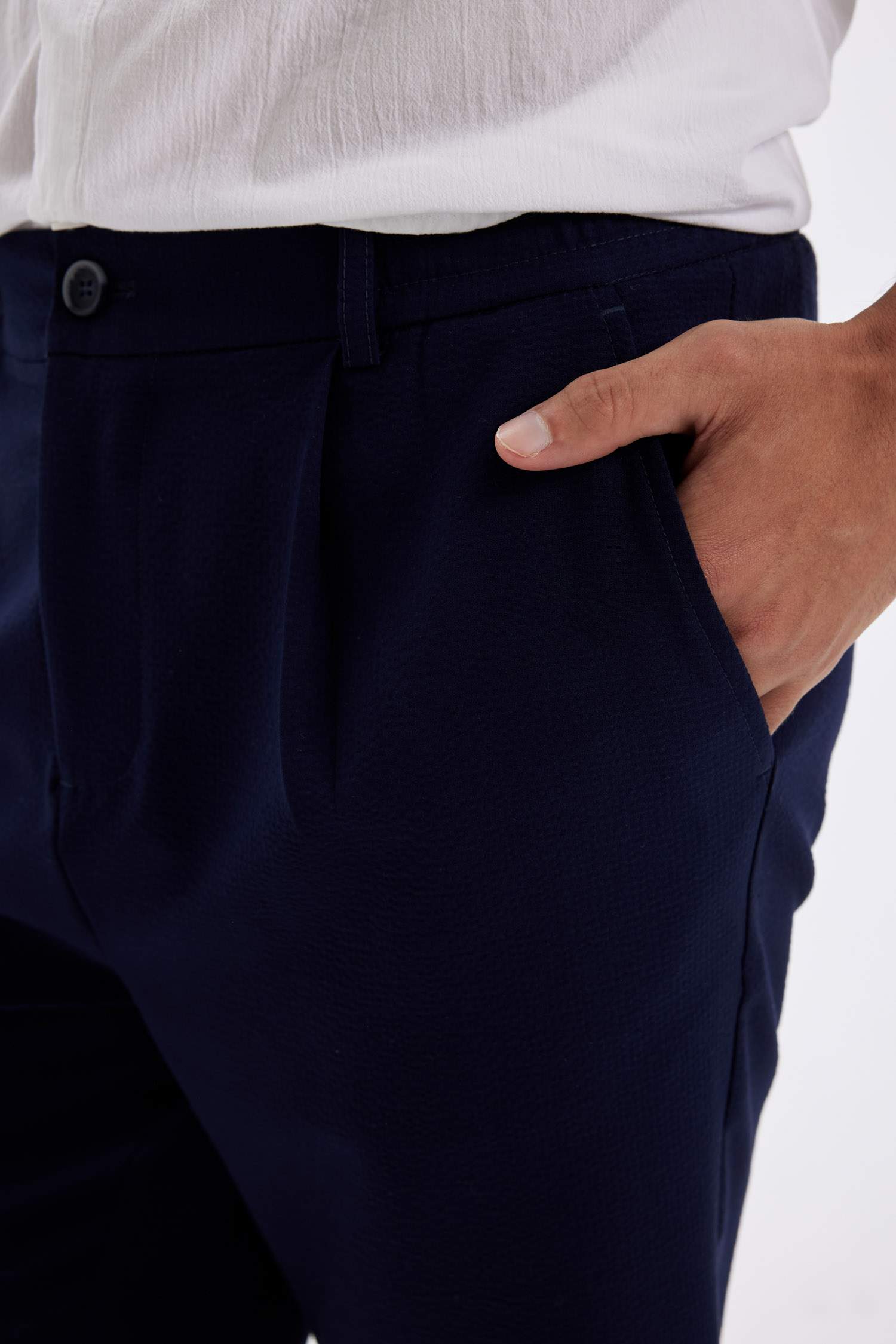 Crinkle Bermuda Shorts