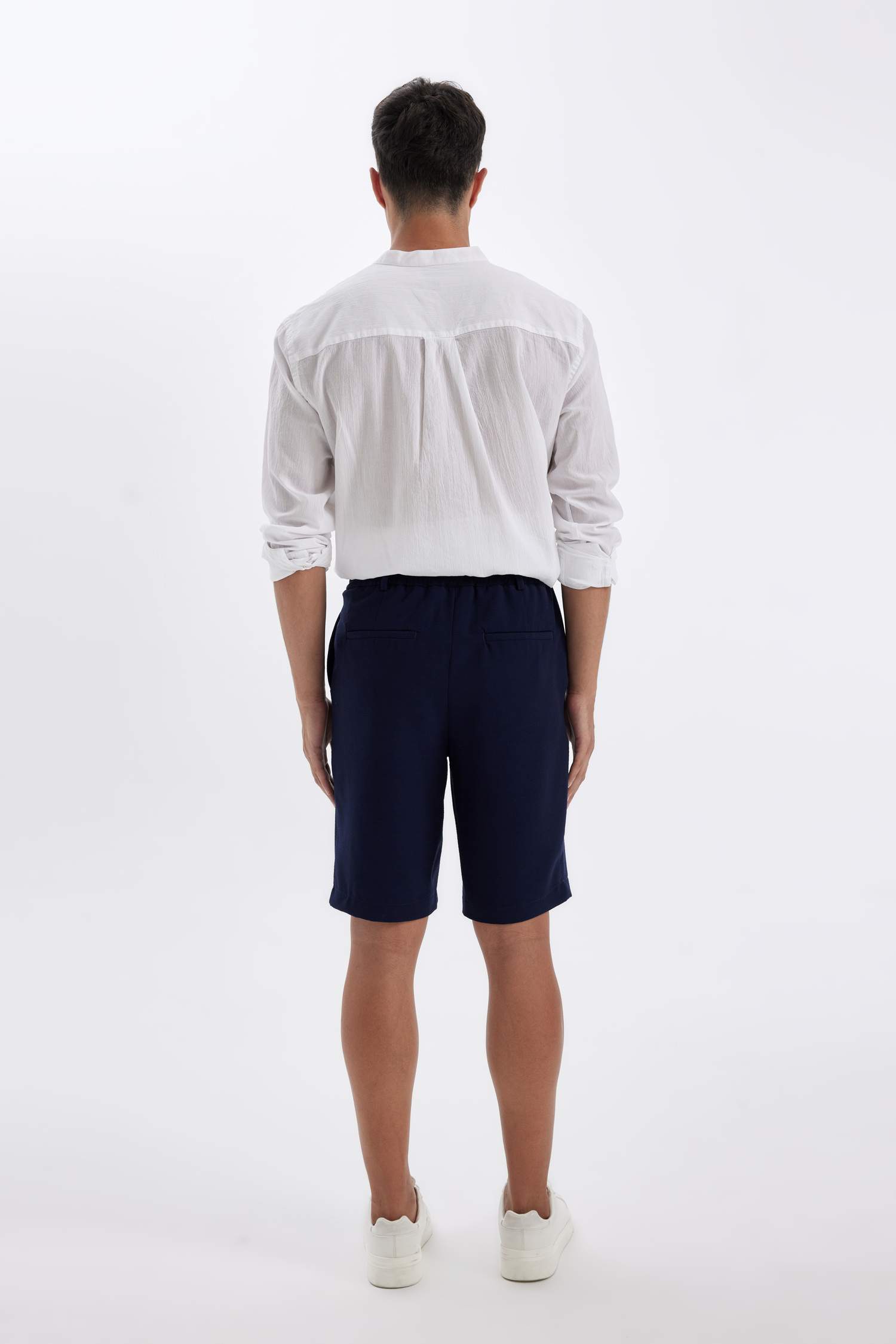 Crinkle Bermuda Shorts