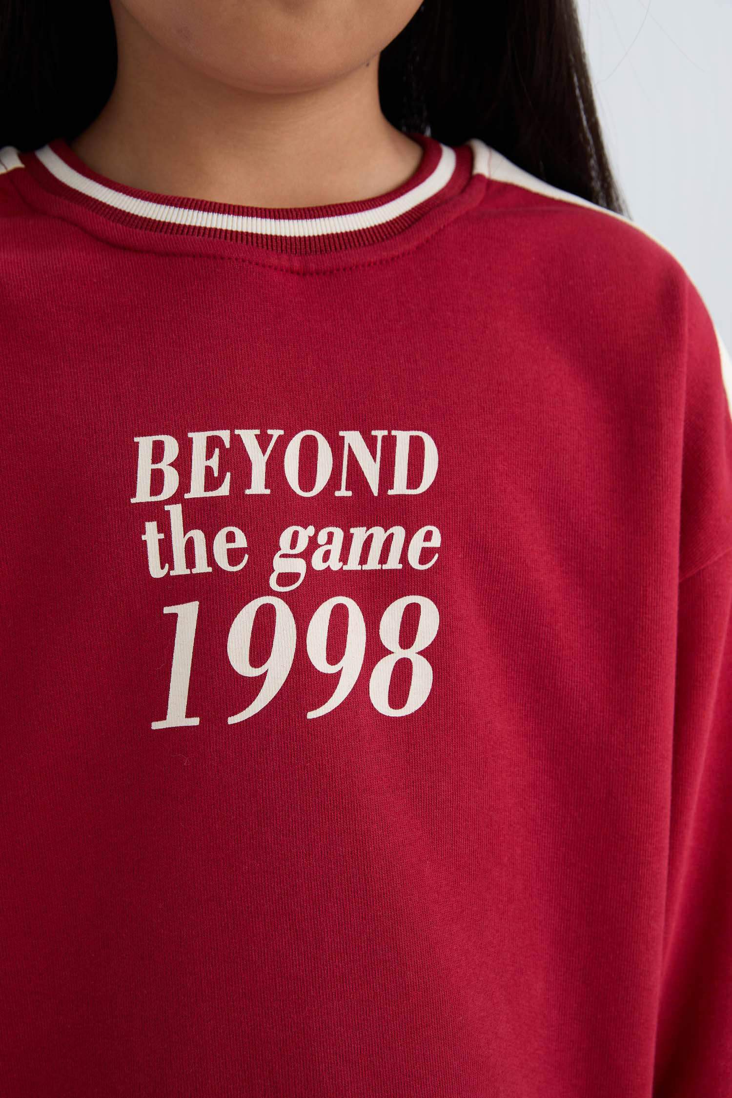 Sweat-shirt imprimé Coupe décontractée à Col rond pour Fille