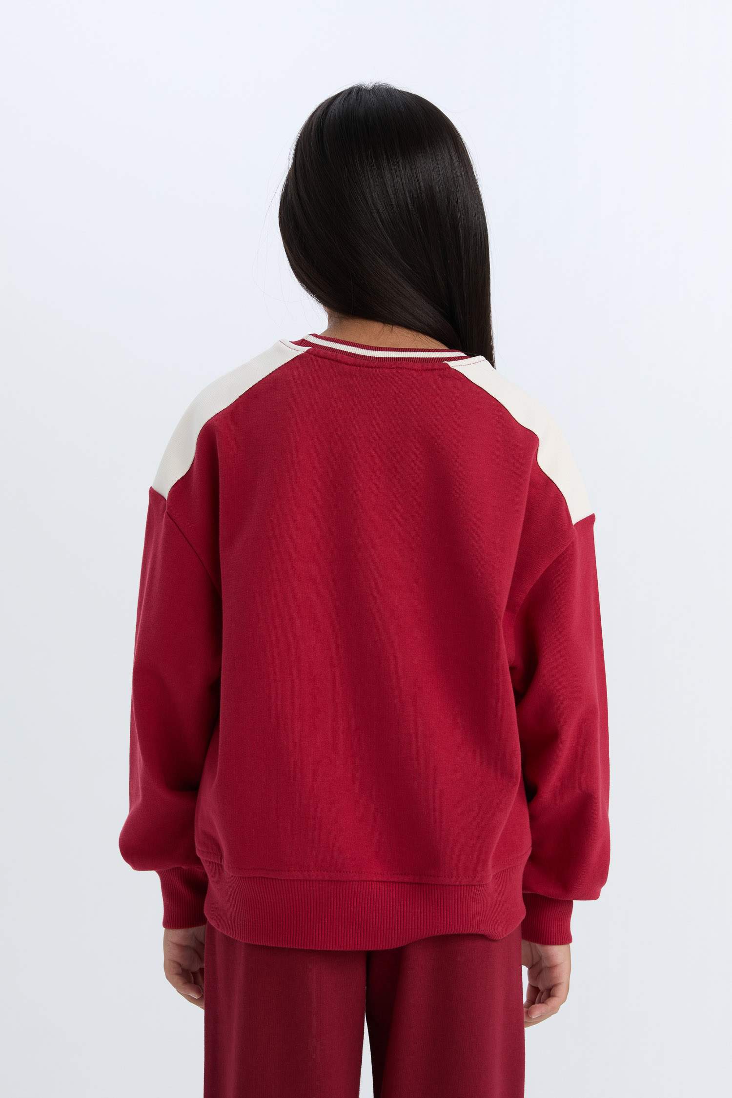 Sweat-shirt imprimé Coupe décontractée à Col rond pour Fille