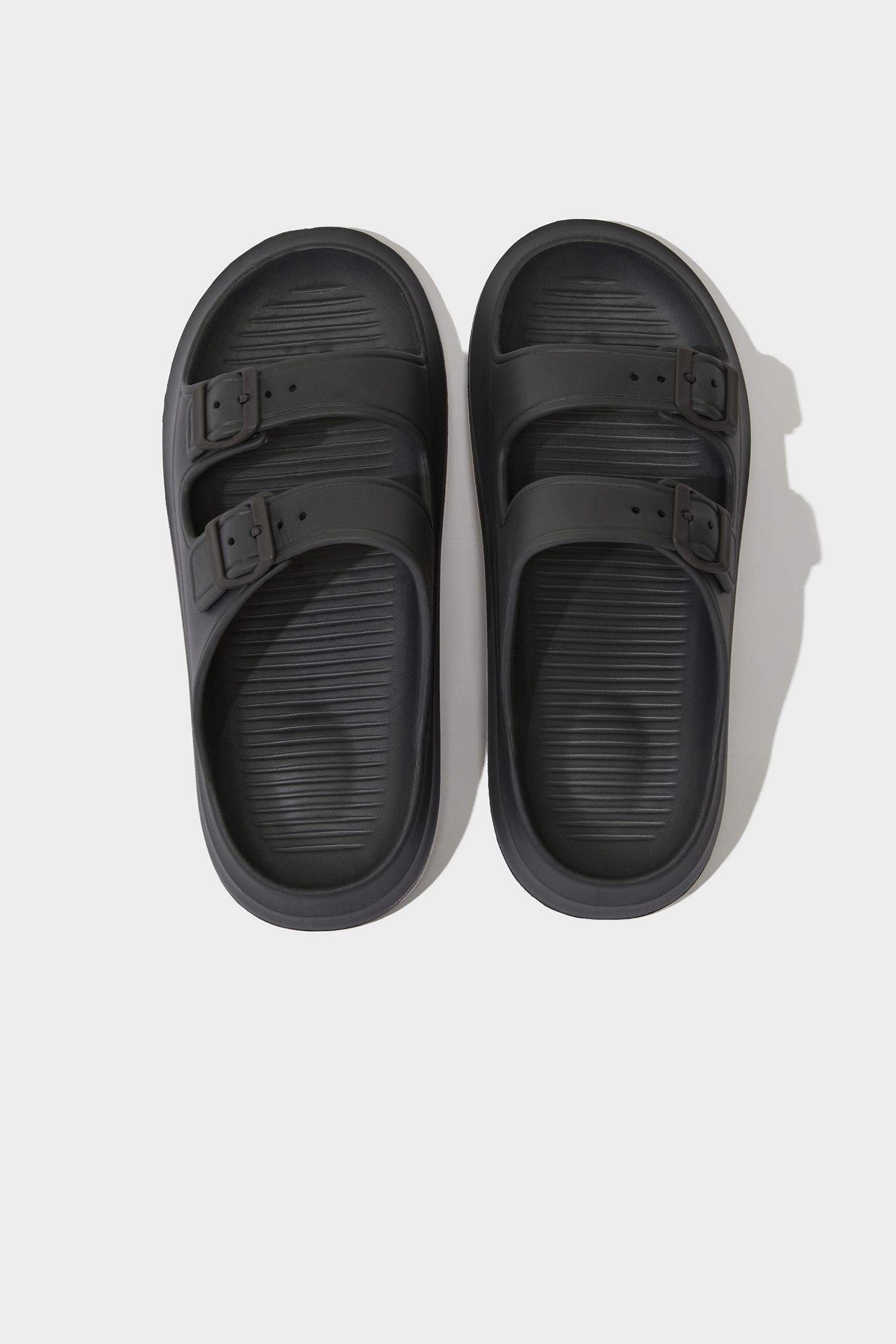 شبشب رجالي إيفا بكعب مسطح بشريط مزدوج