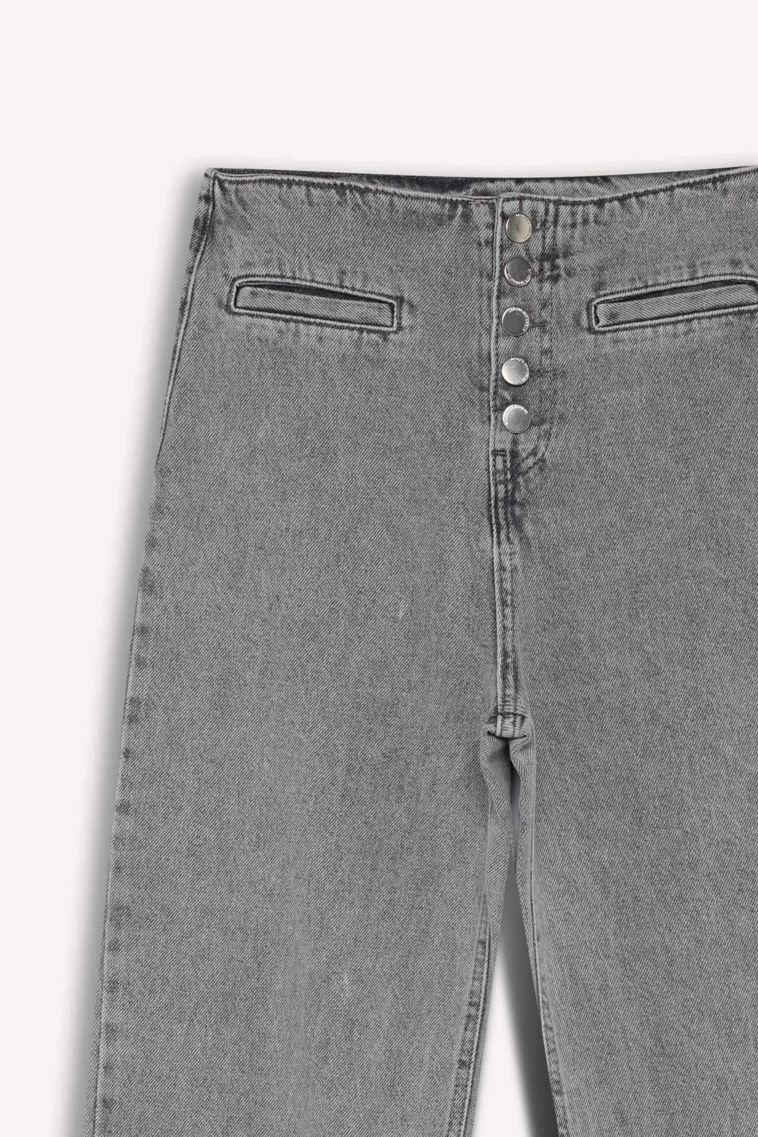 90's Wide Leg High Waist Washed Jeans