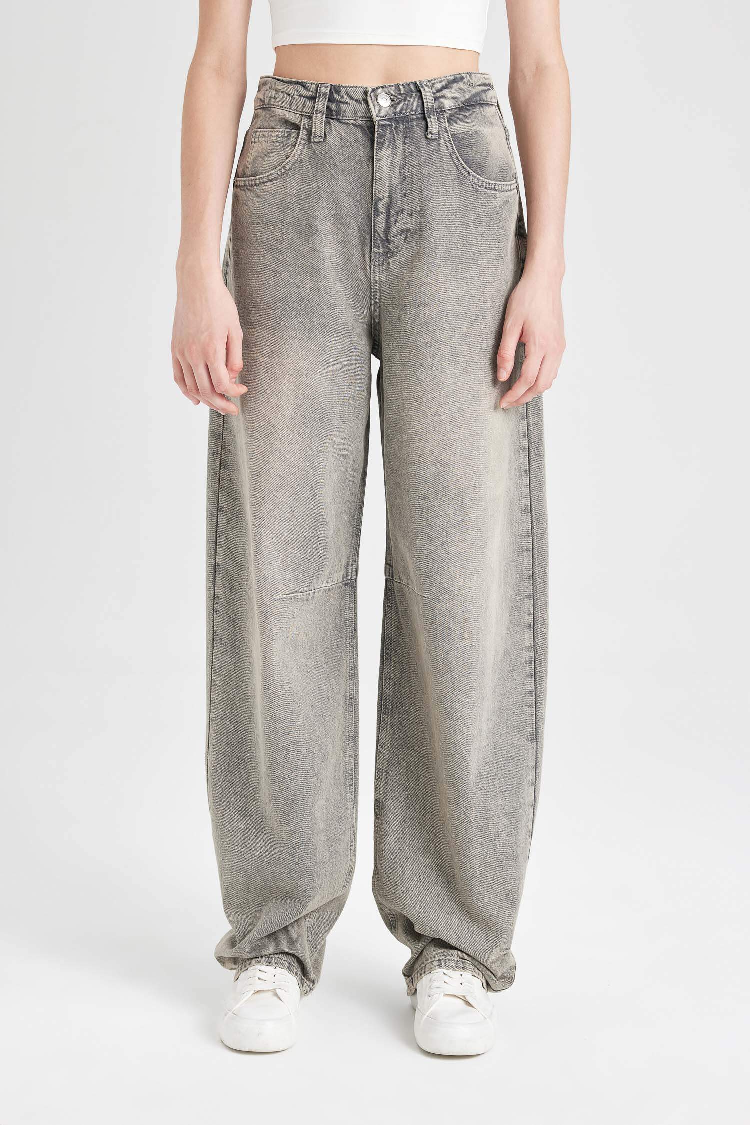 Baggy Fit Denim Trousers