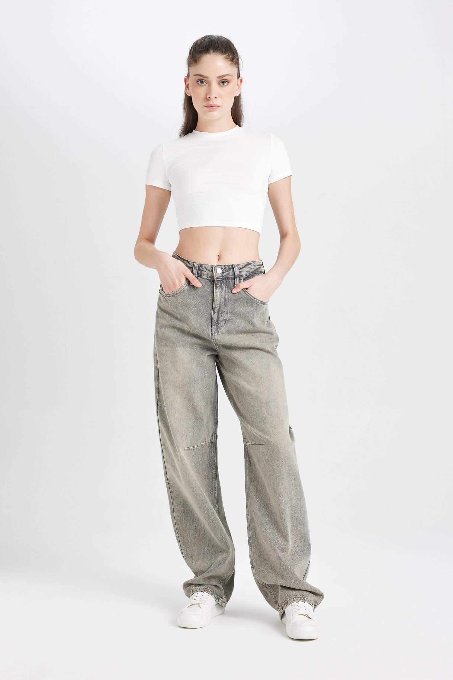 Baggy Fit Denim Trousers