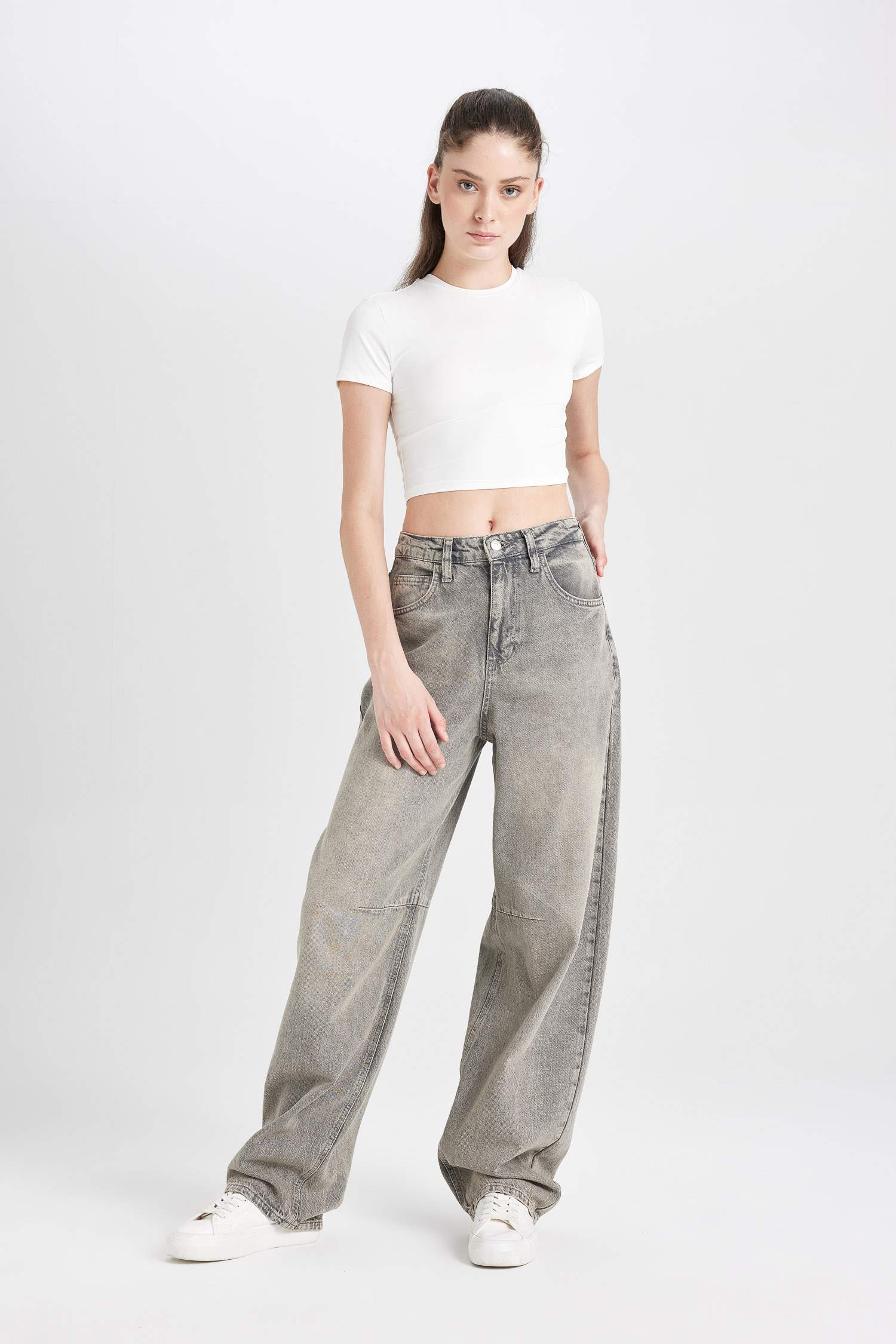 Baggy Fit Denim Trousers