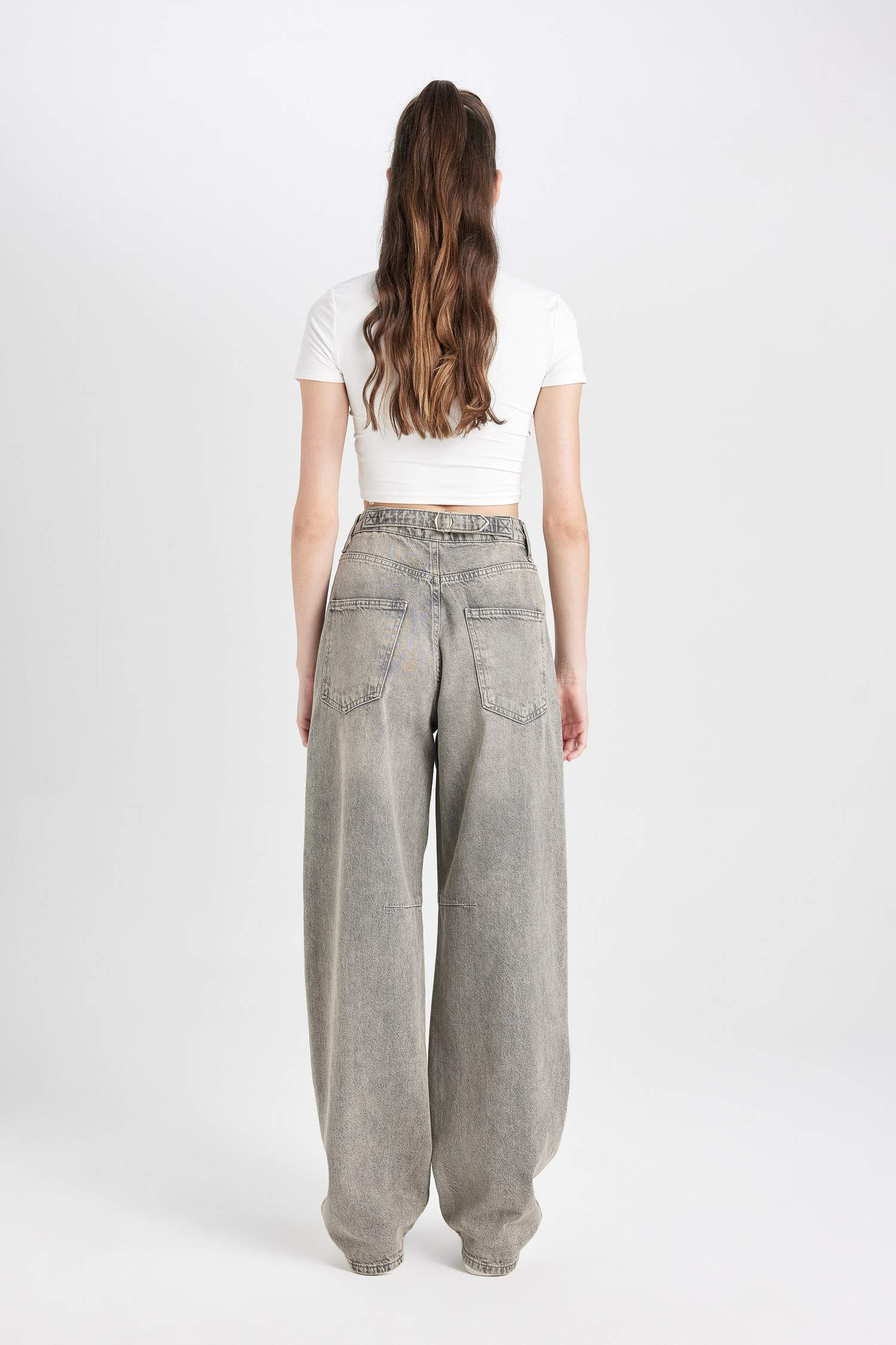 Baggy Fit Denim Trousers