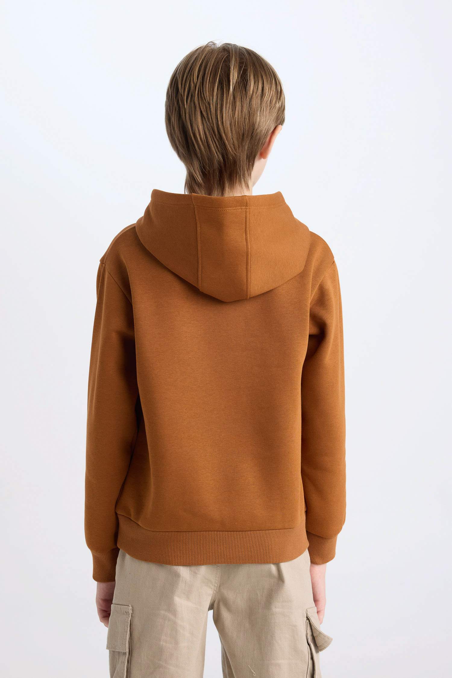 Erkek Çocuk Kapüşonlu Baskılı Sweatshirt