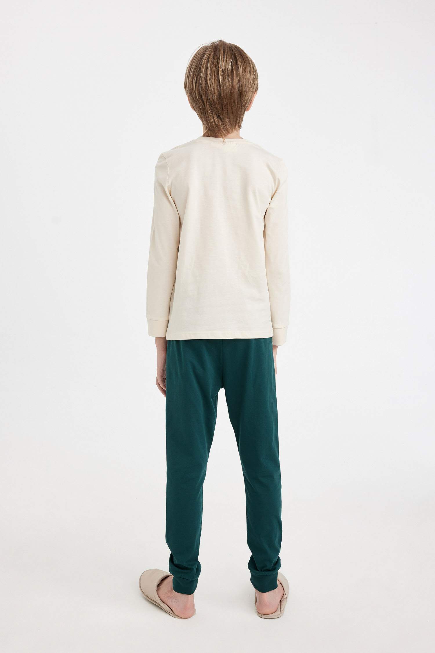 Erkek Çocuk Pijama Takımı Marvel Uzun Kollu Üst Beli Lastikli Uzun Alt