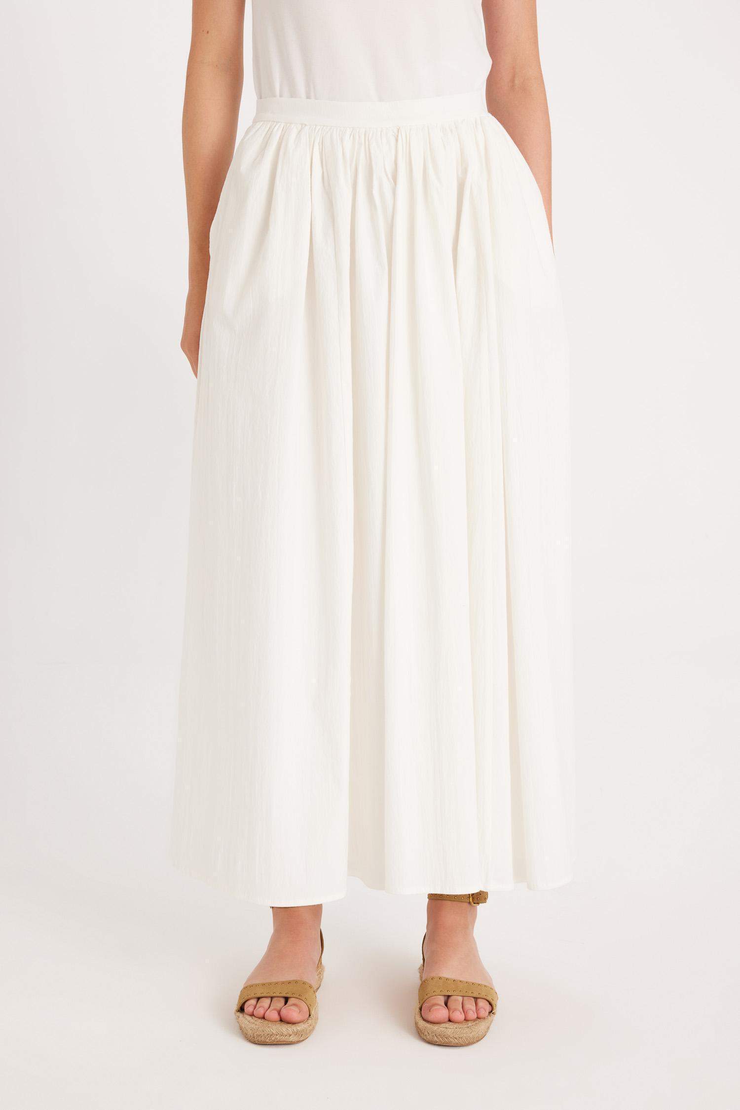 Manuka x DeFacto A Kesim Poplin Maxi Etek