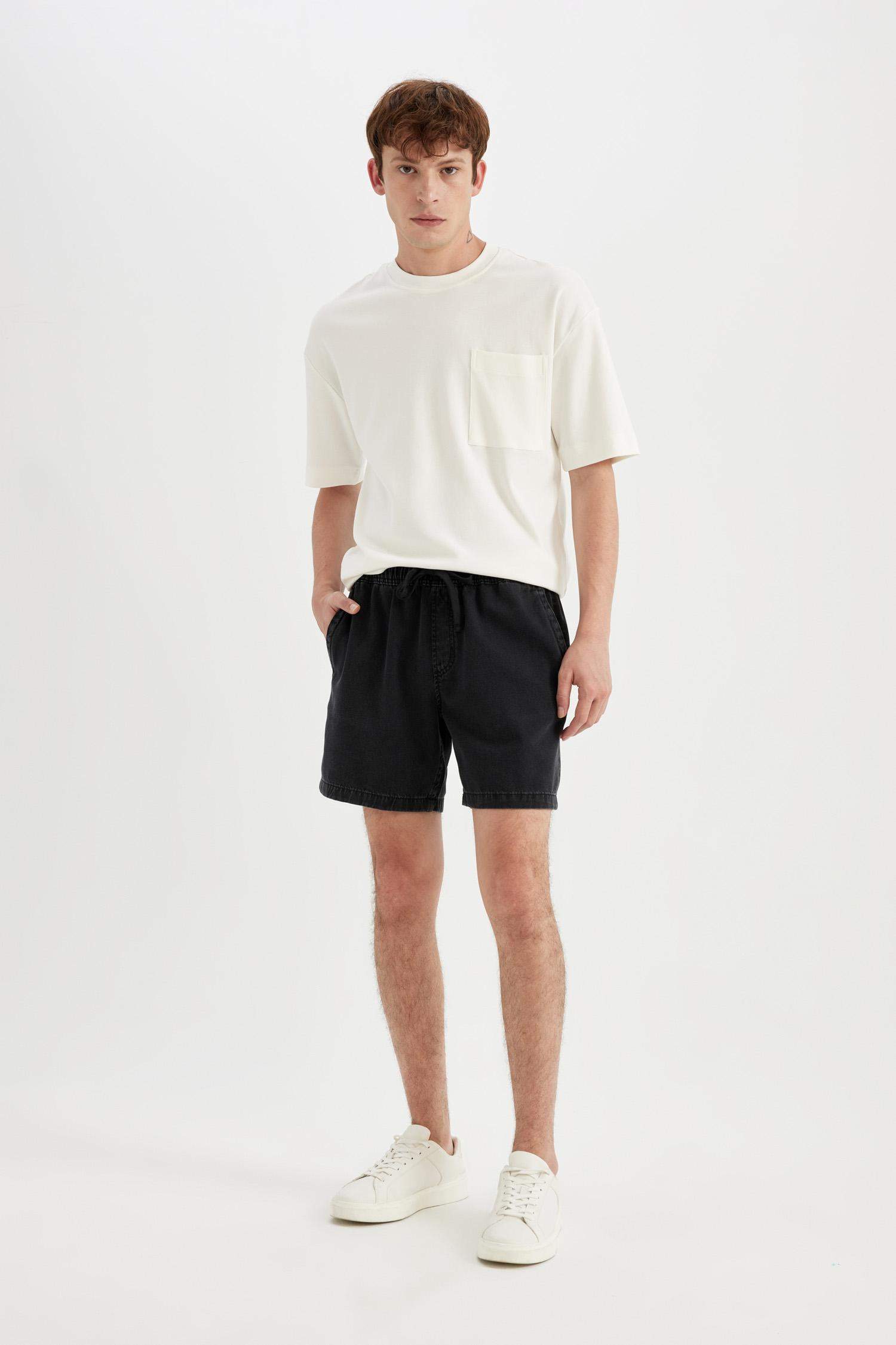 شورت قطن برمودا قصة مريحة