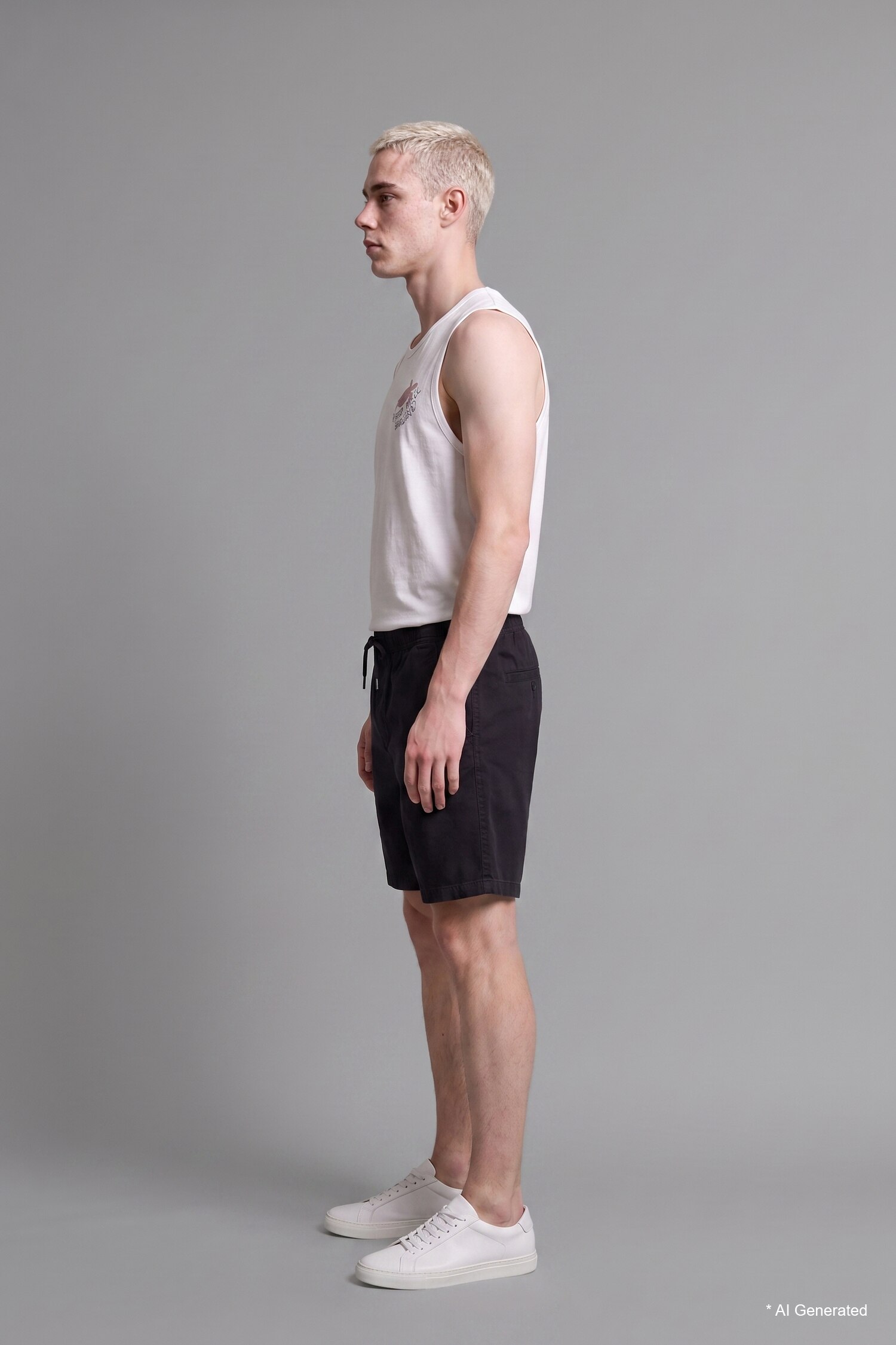 DeFacto %100 Pamuk Relaxed Fit Jean Bermuda Şort görsel 2