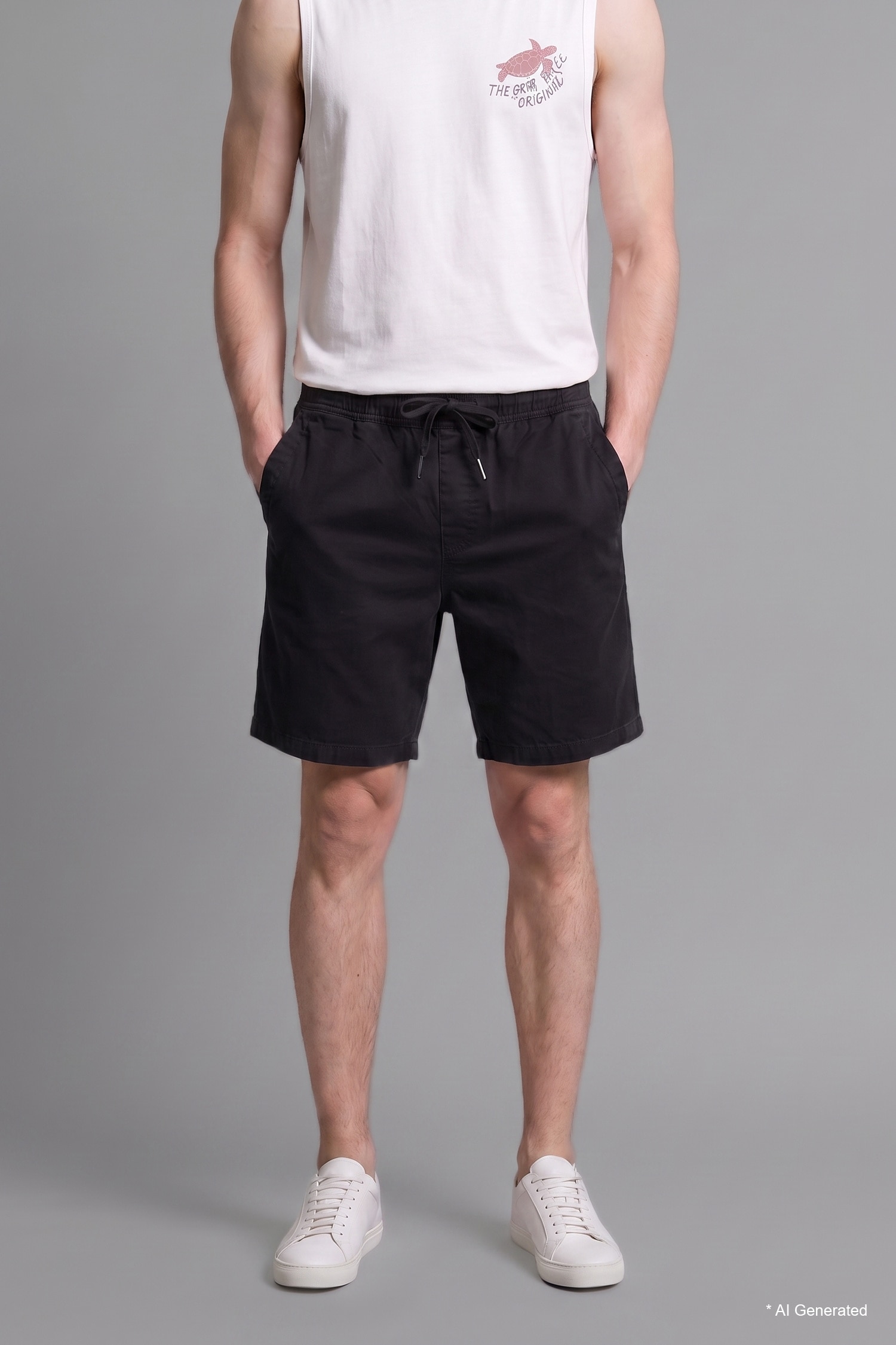 DeFacto %100 Pamuk Relaxed Fit Jean Bermuda Şort görsel 4