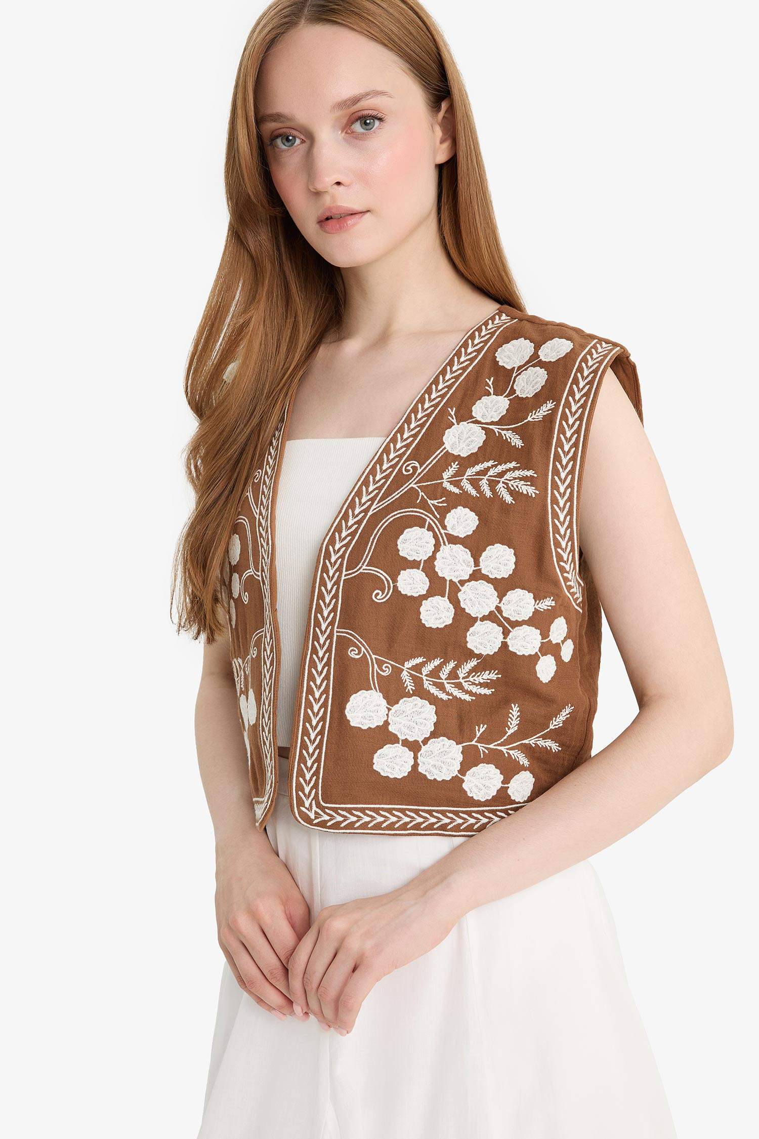 V-Neck Muslin Vest