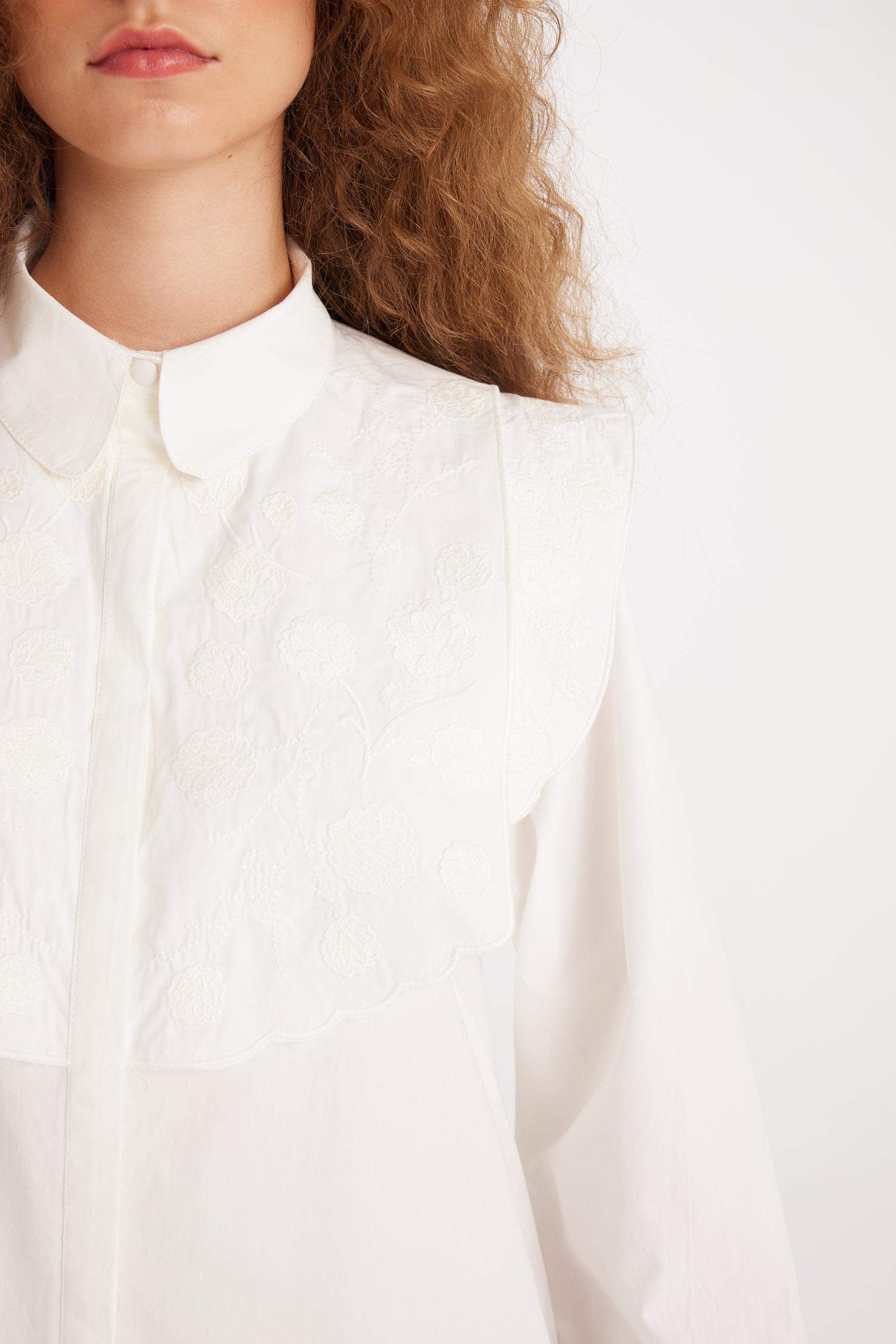 Manuka x DeFacto Poplin Basic Düz Uzun Kollu Gömlek Tunik