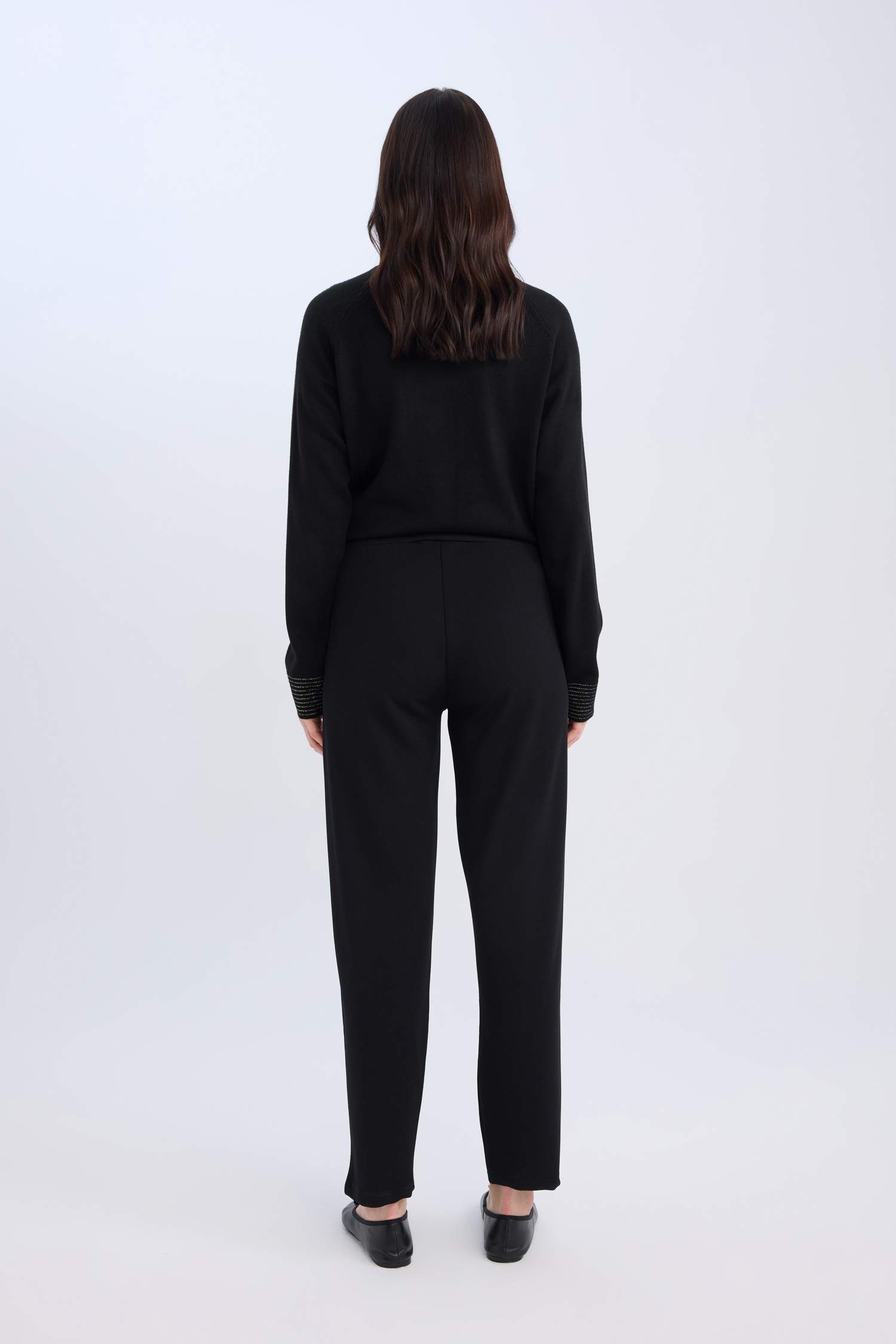 Straight Fit Regular Hem Trousers