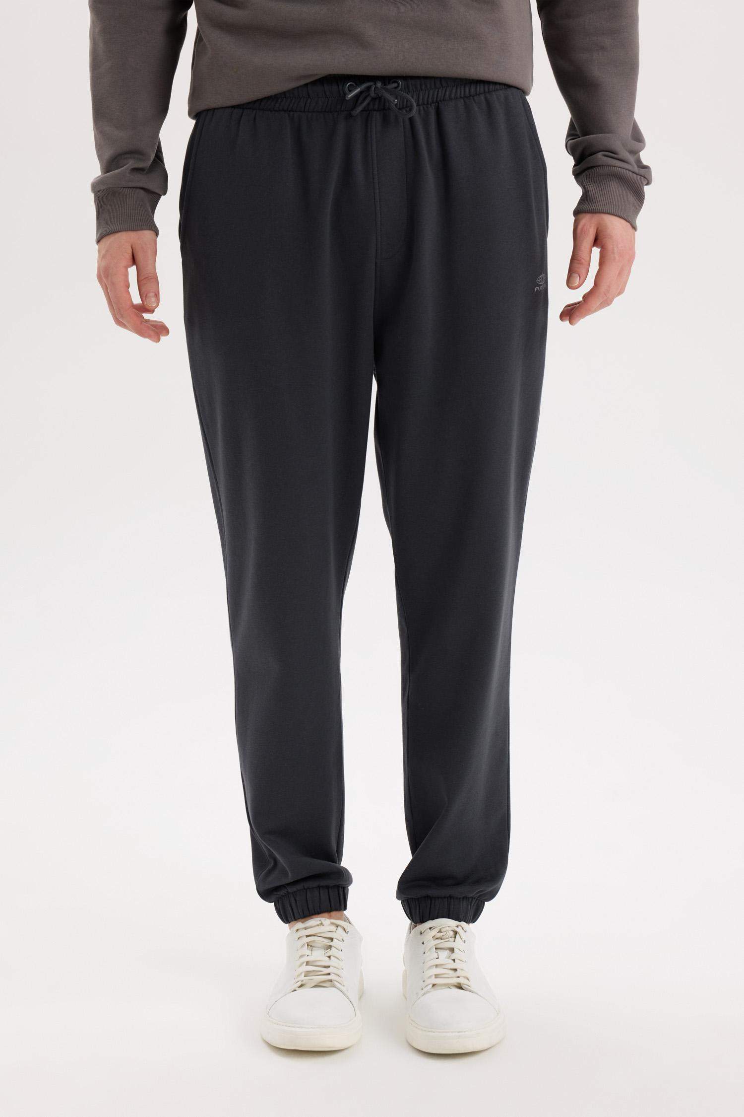 Regular Fit With Pockets Printed Thin Sweatshirt Fabric Trousers