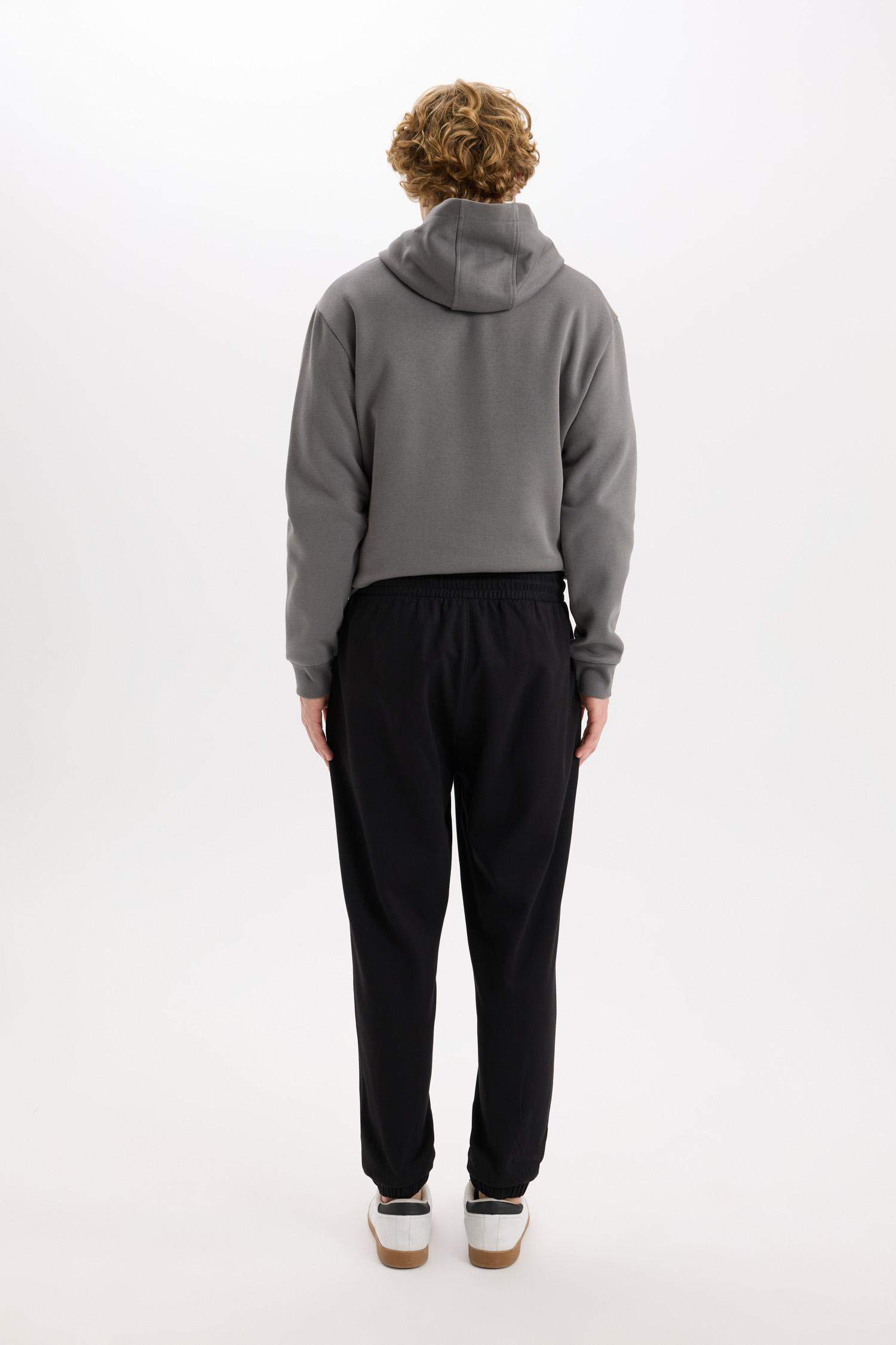 Regular Fit Eşofman Altı Cepli Basic Düz Beli Bağcıklı Lastikli Paça