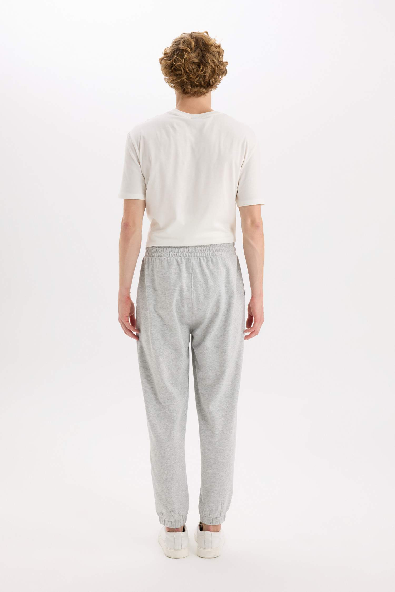 Regular Fit Eşofman Altı Cepli Basic Düz Beli Bağcıklı Lastikli Paça