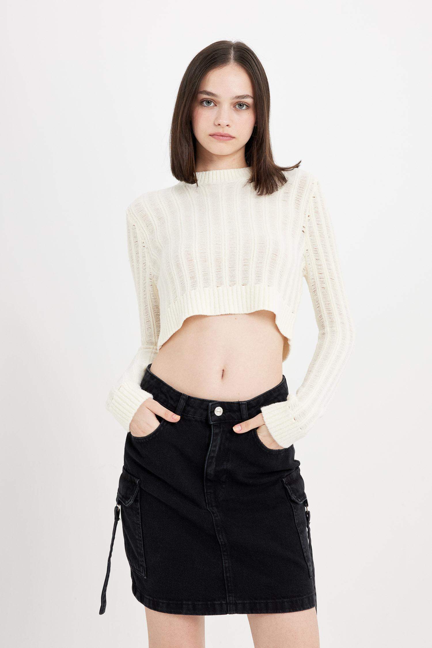 جيبة جينز قصيرة فاشون فيت بجيب كارجو