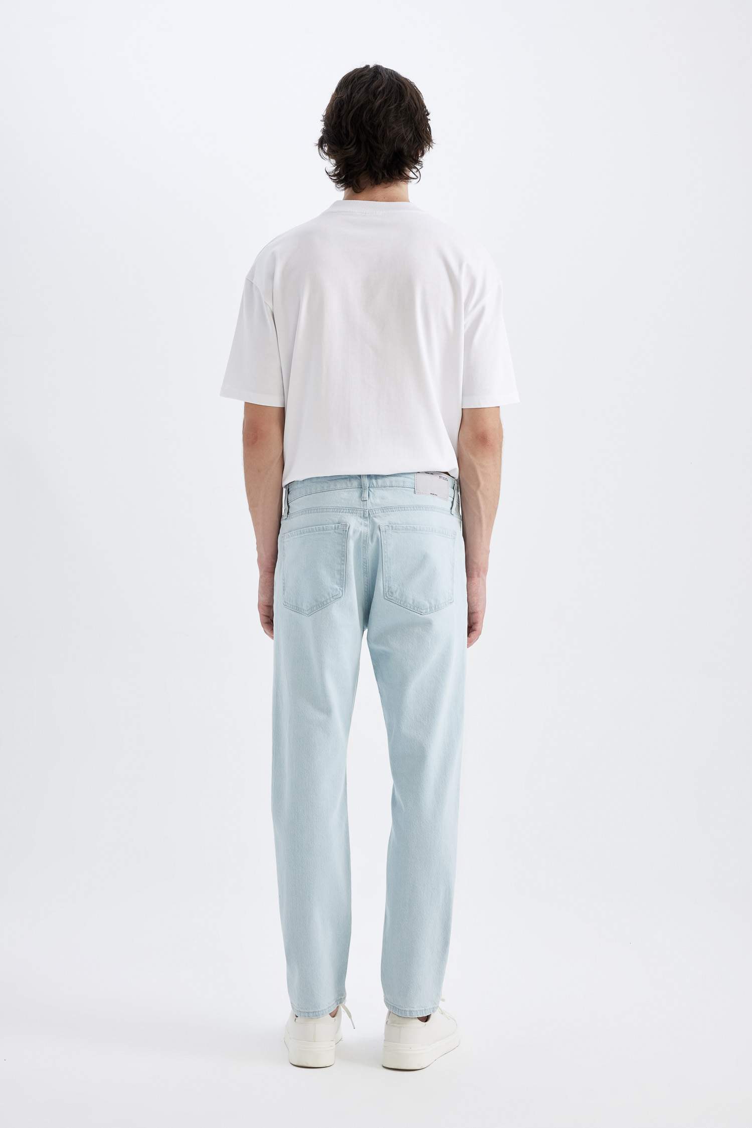 Pantalon Jean Slim à Taille Normale et Jambe ajustées