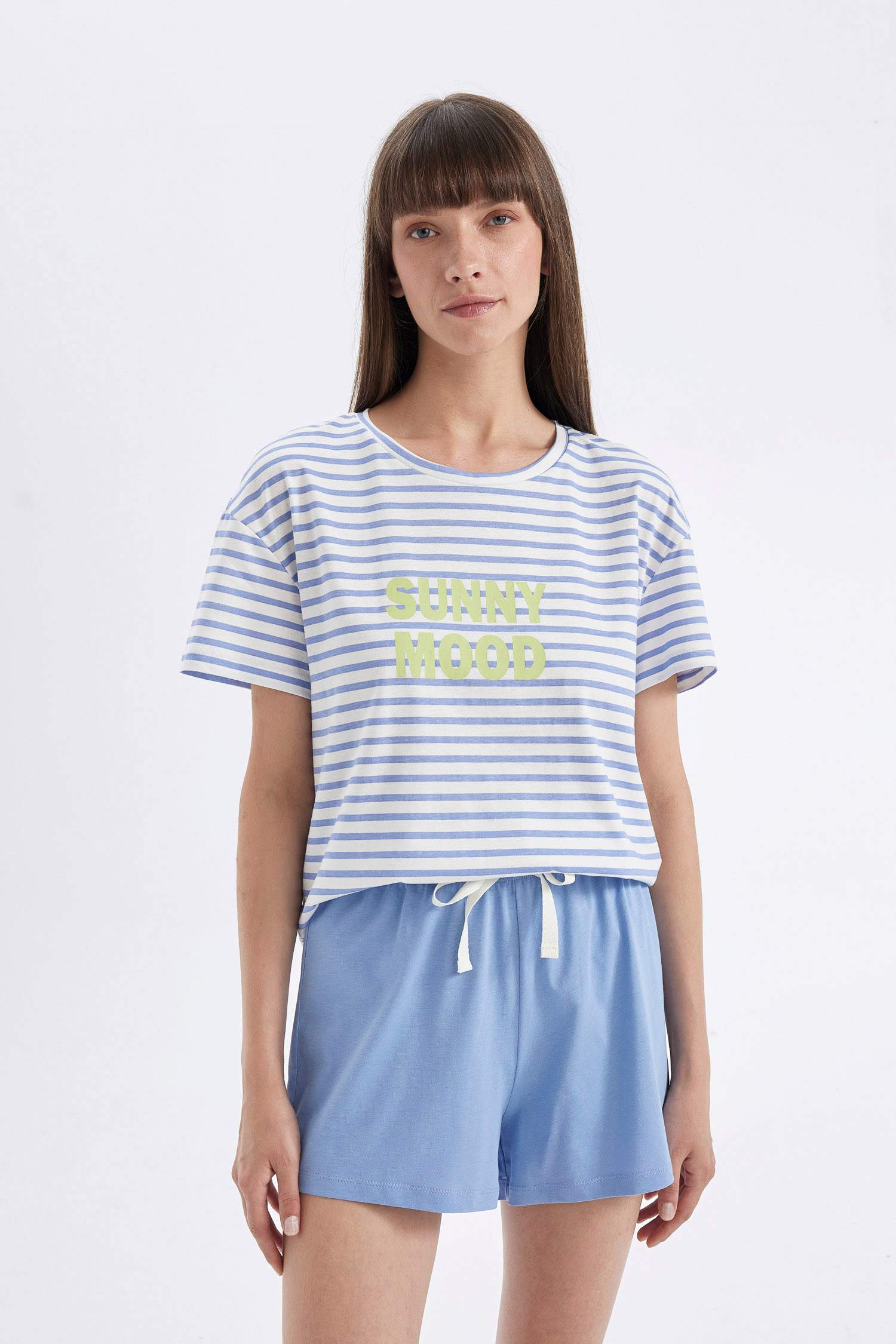 Striped 2 Piece Pajama Set