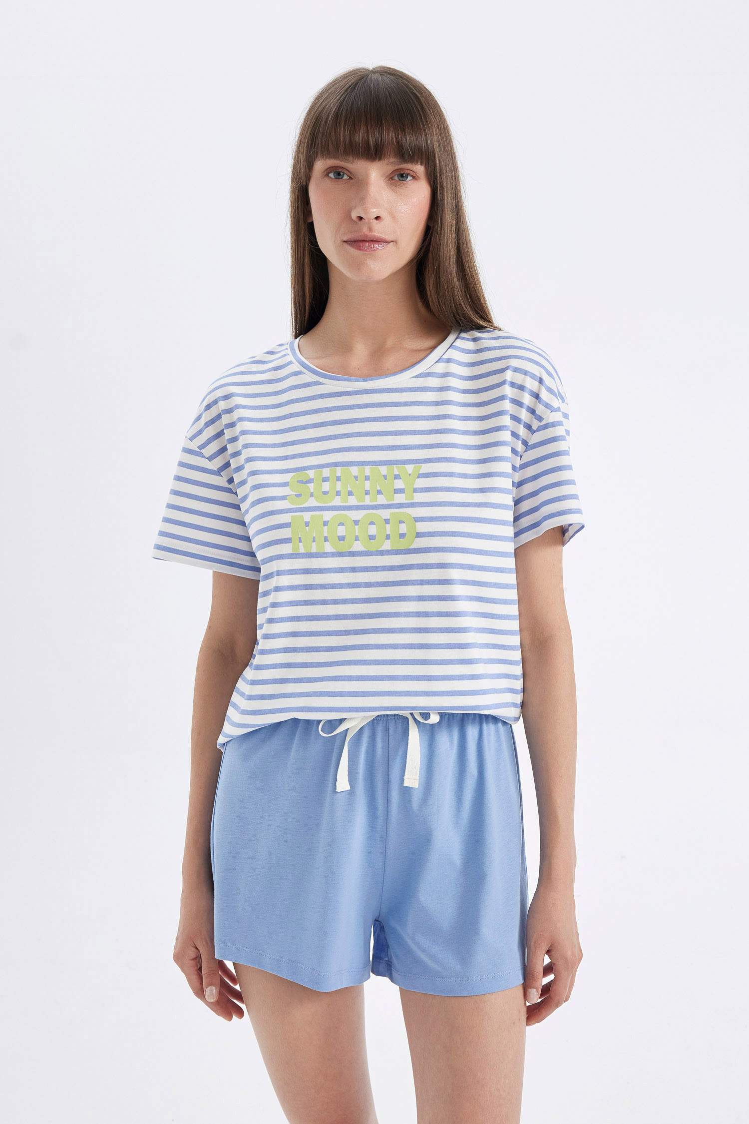 Striped 2 Piece Pajama Set