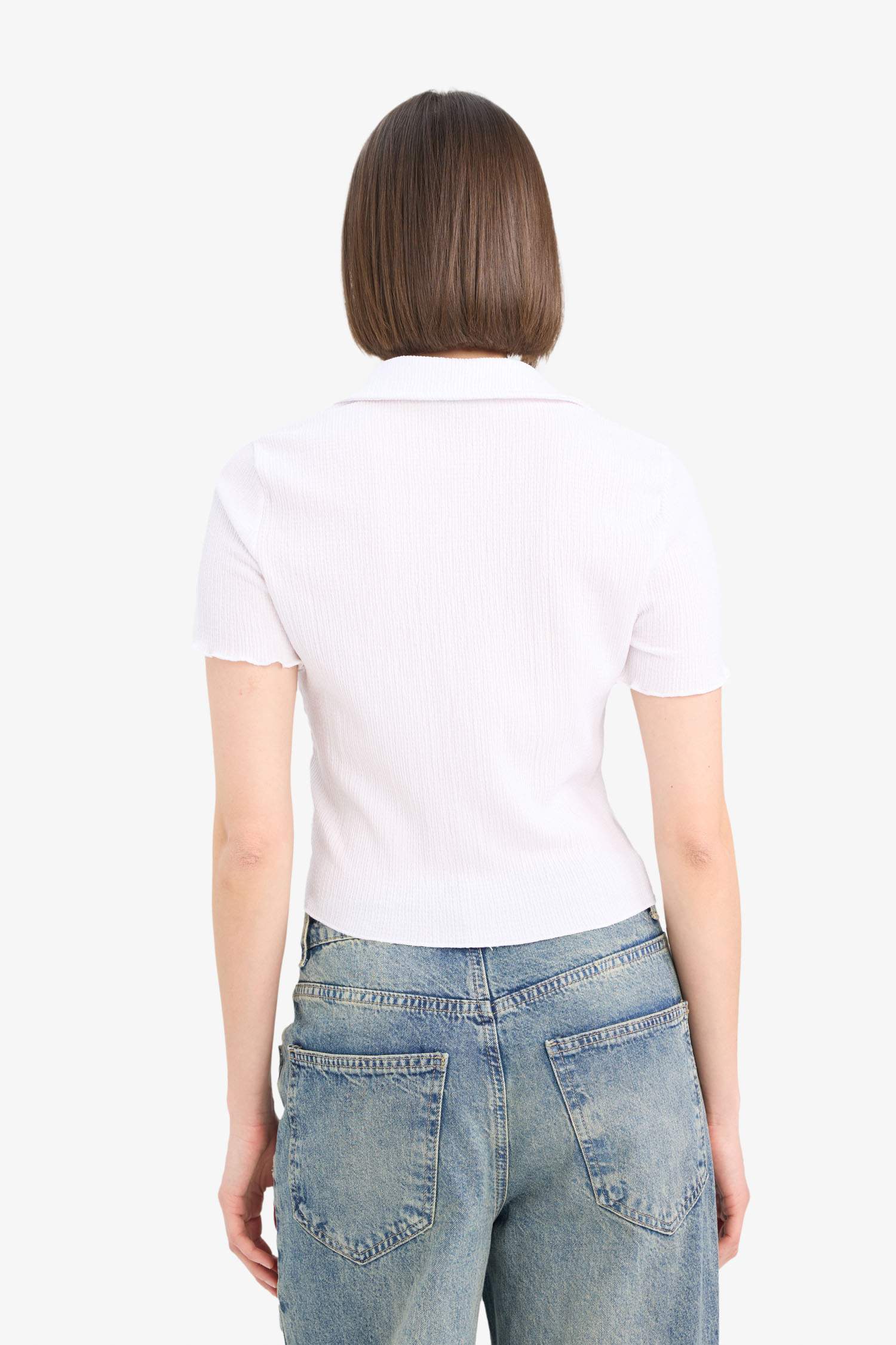 Coool Fitted Bürümcük Kısa Kollu Gömlek