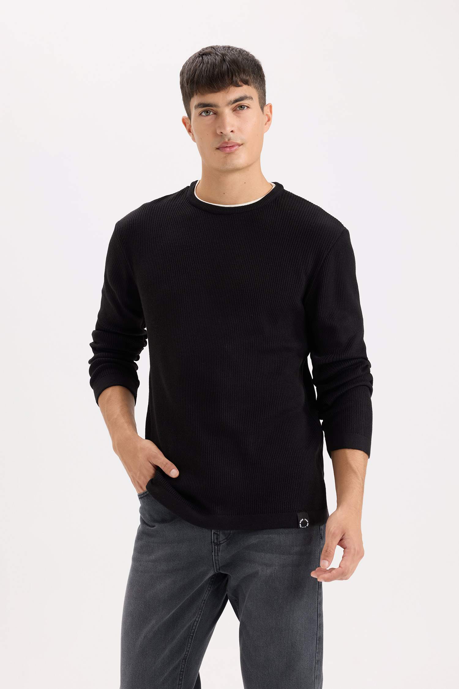 Relax Fit Crew Neck Knitwear Pullover