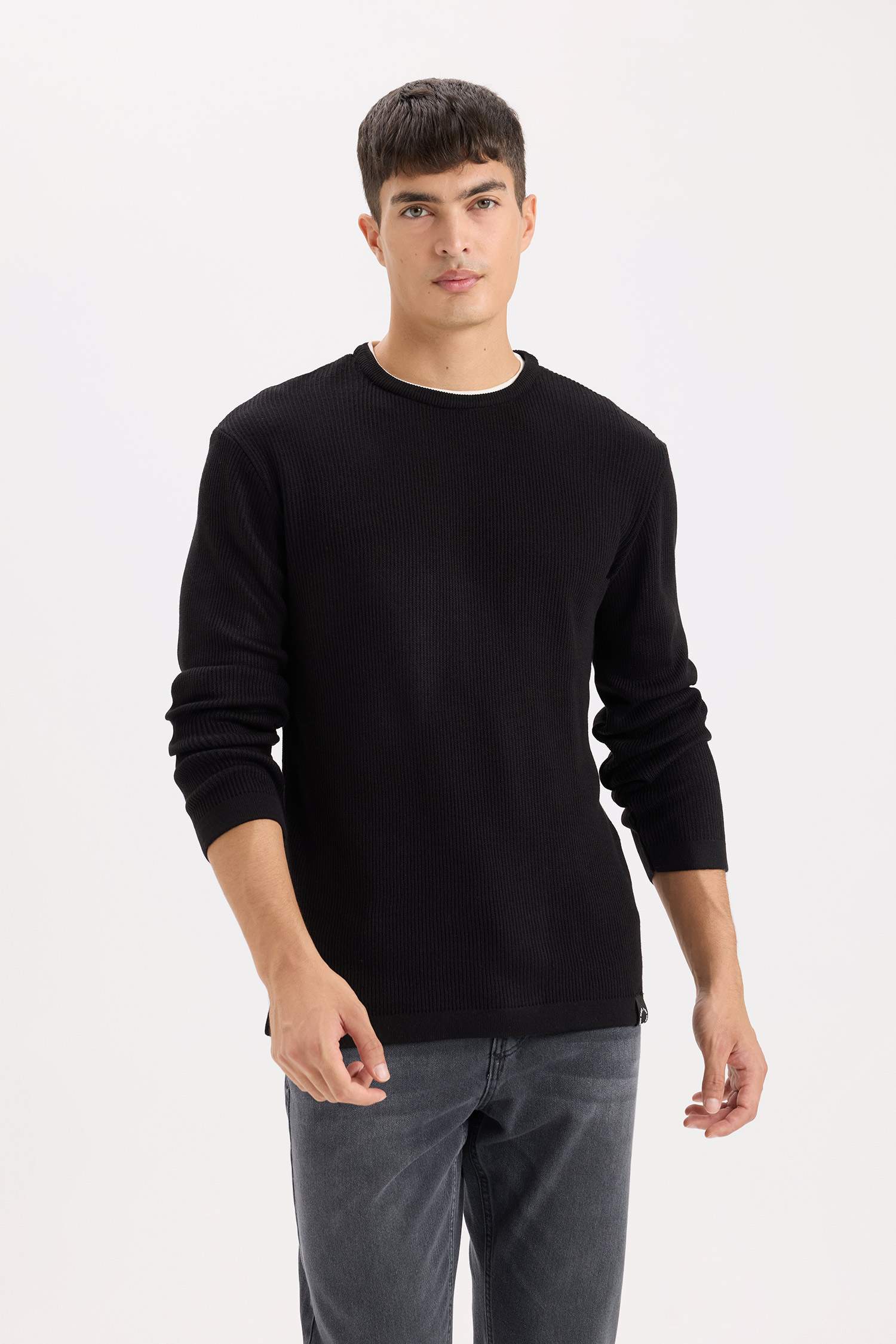 Relax Fit Crew Neck Knitwear Pullover