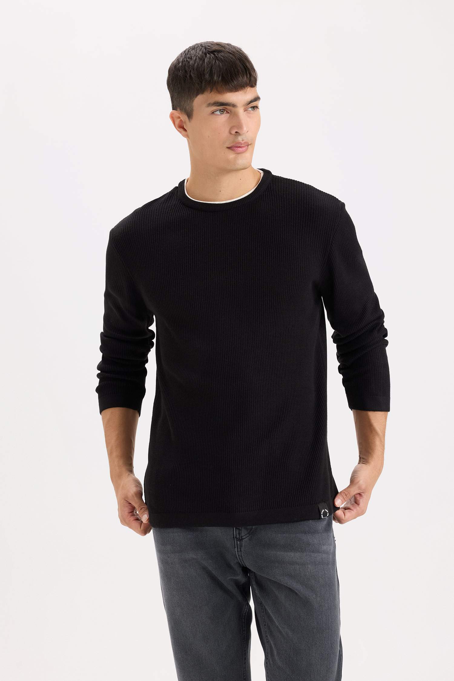 Relax Fit Crew Neck Knitwear Pullover