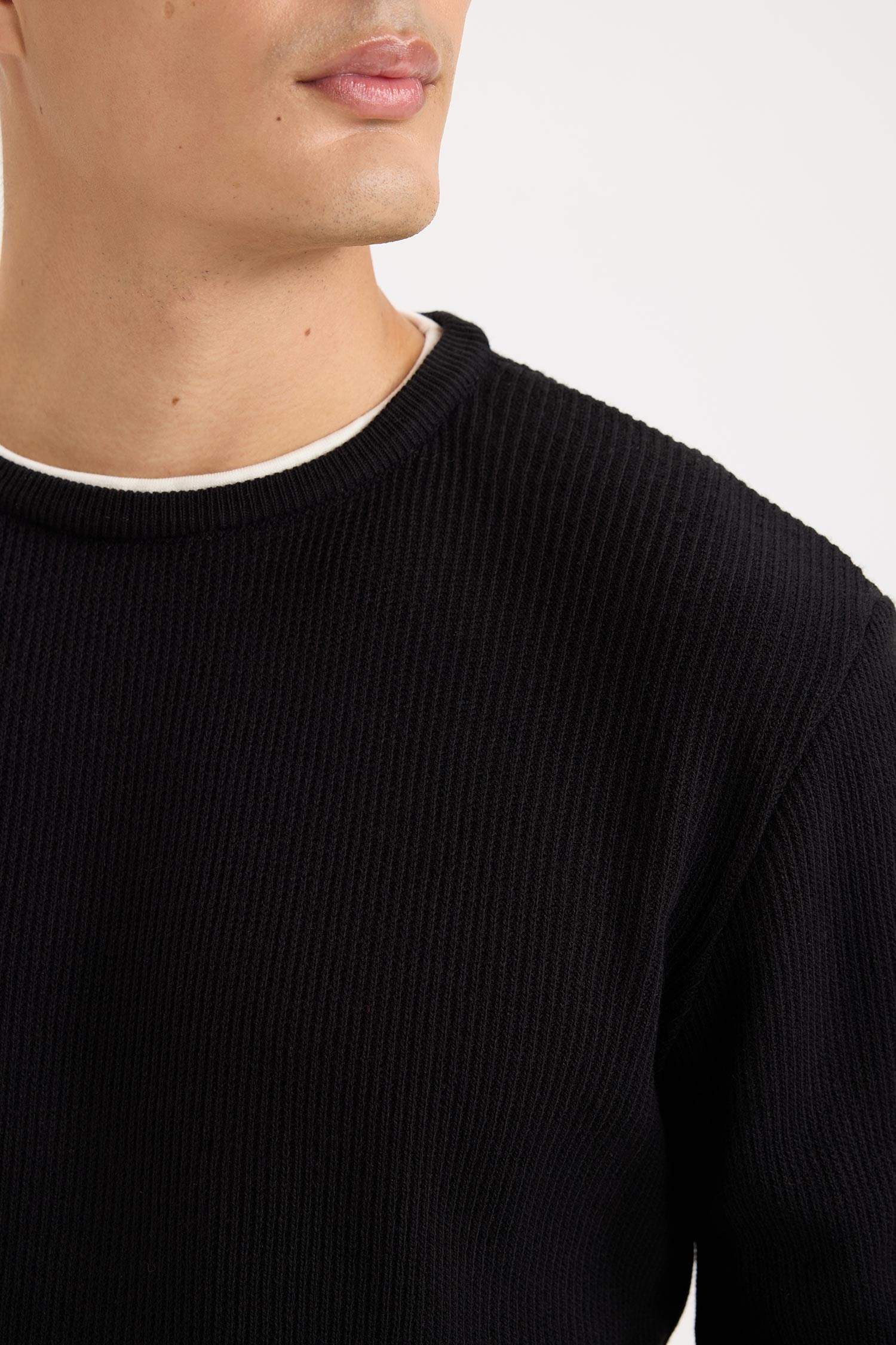 Relax Fit Crew Neck Knitwear Pullover