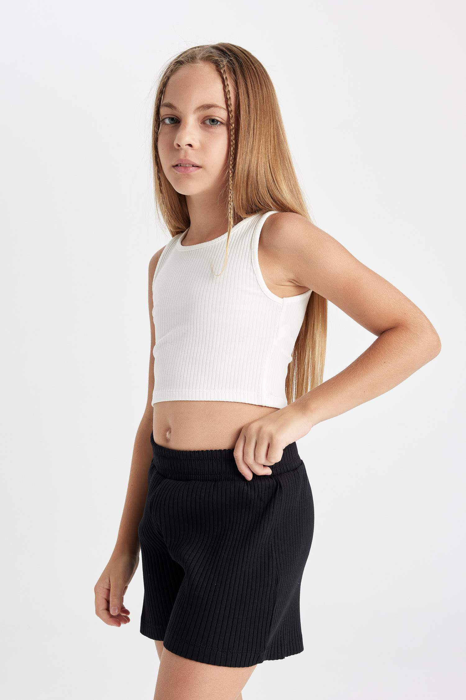 Kız Çocuk Bisiklet Yaka Atlet