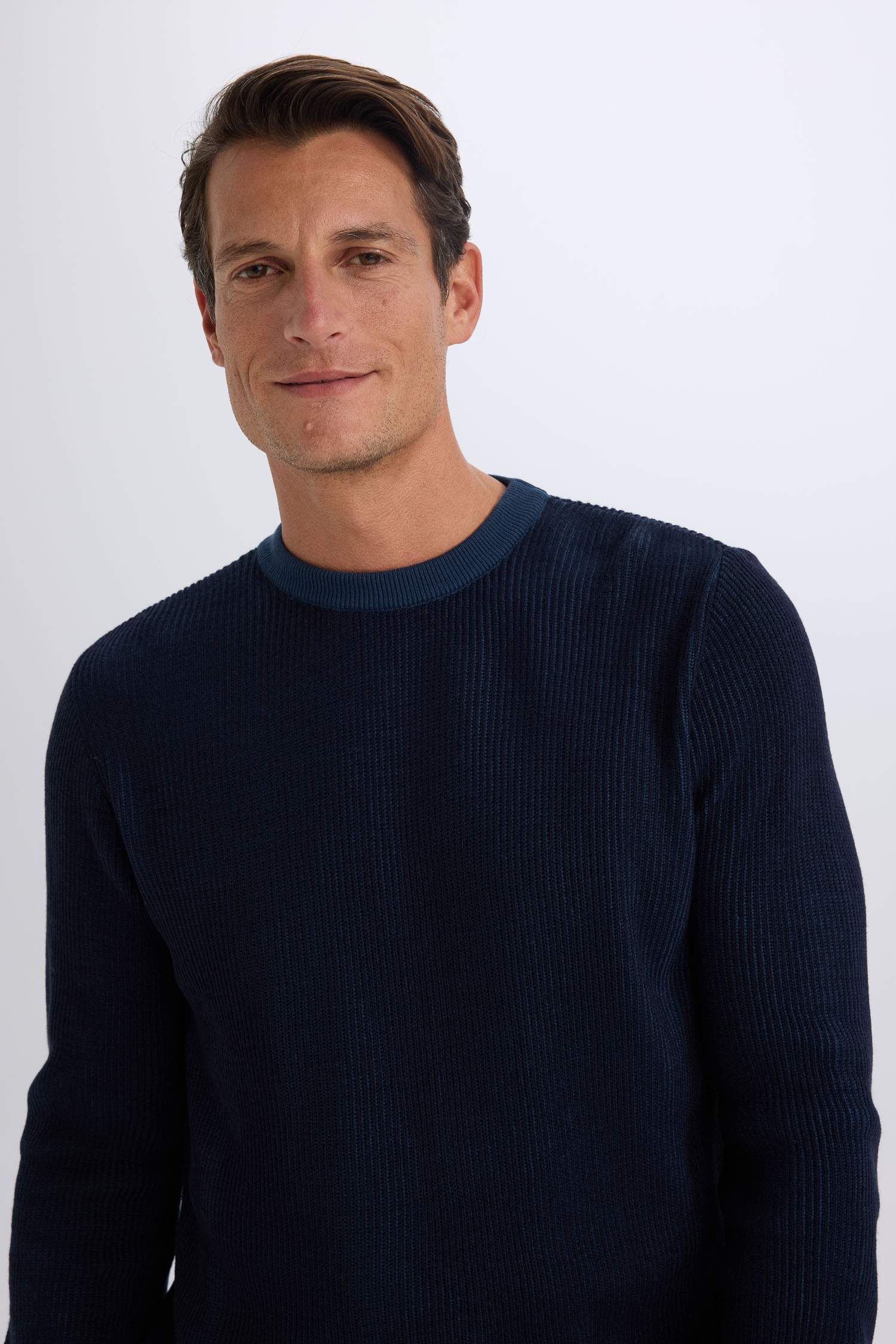 Pull en Tricot à col rond Coupe standard