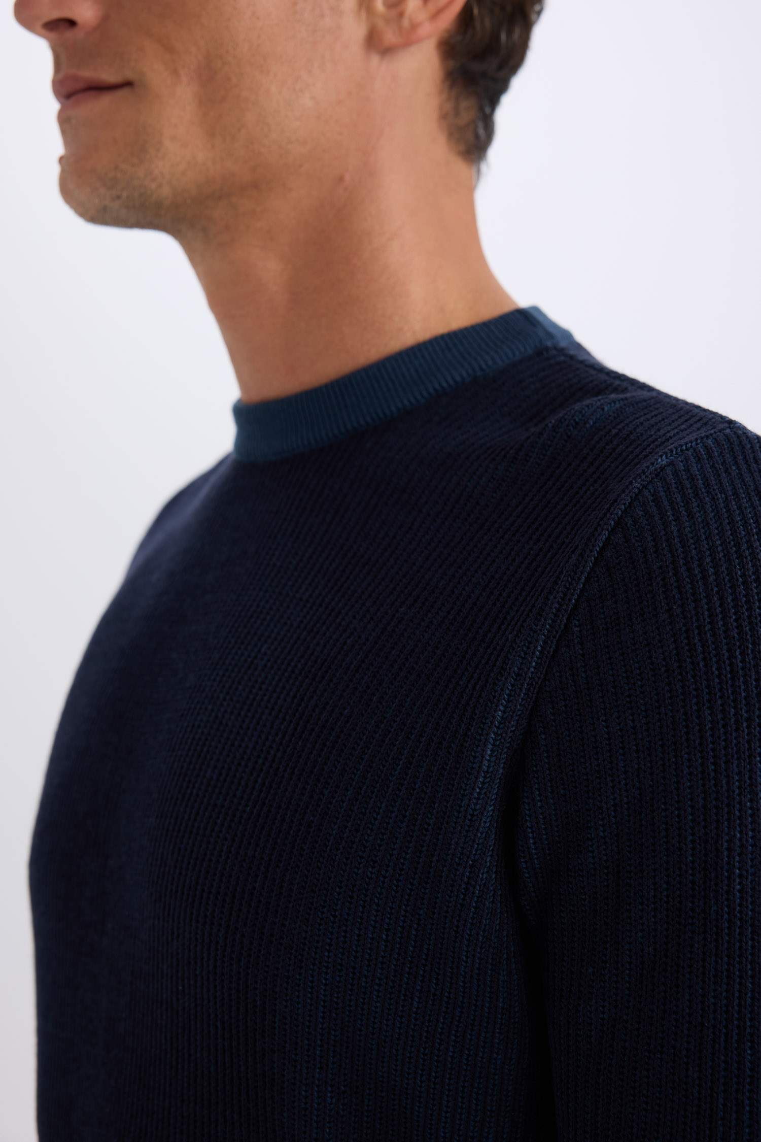 Pull en Tricot à col rond Coupe standard