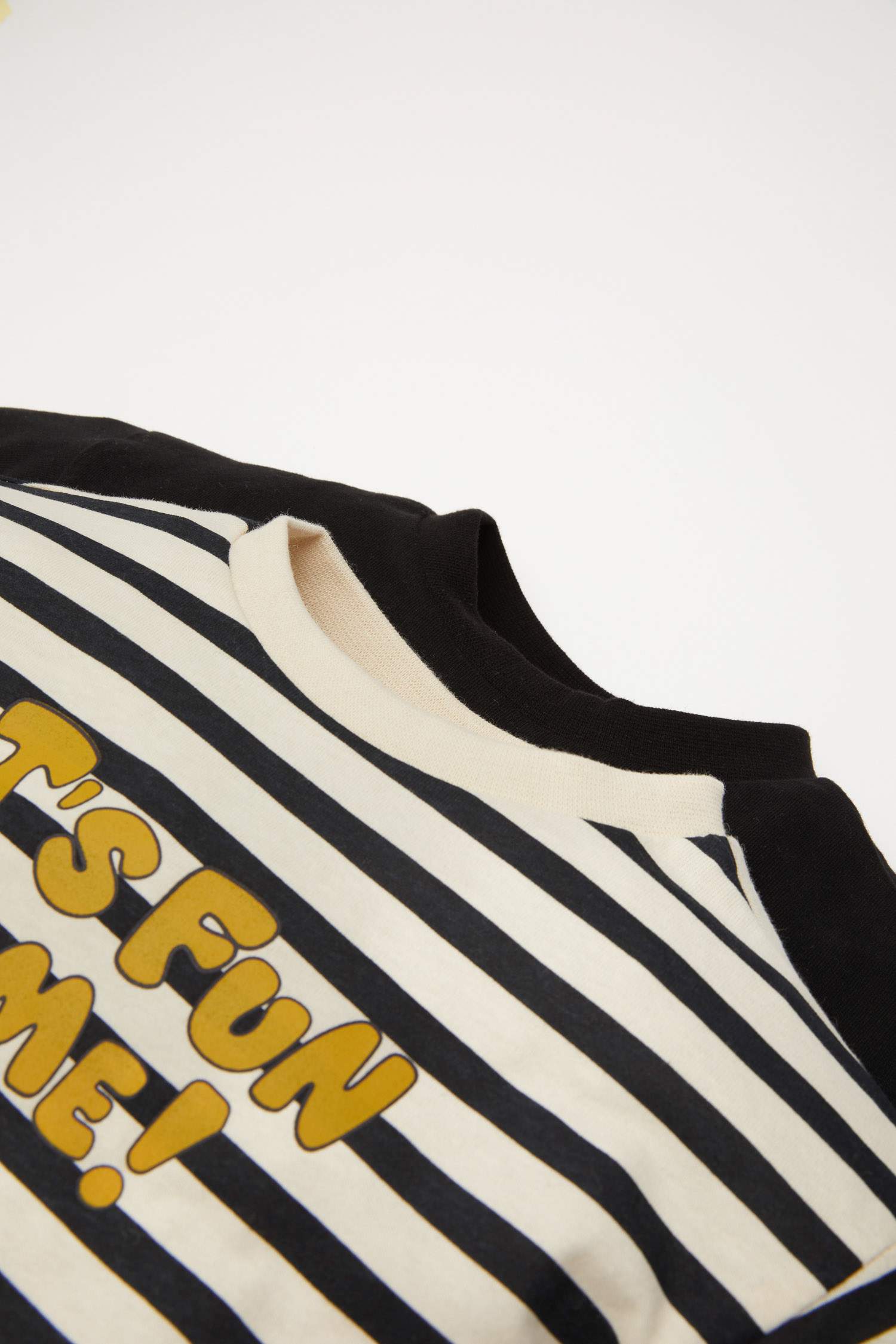 Erkek Bebek Bisiklet Yaka Baskılı 2'li Uzun Kollu Tişört