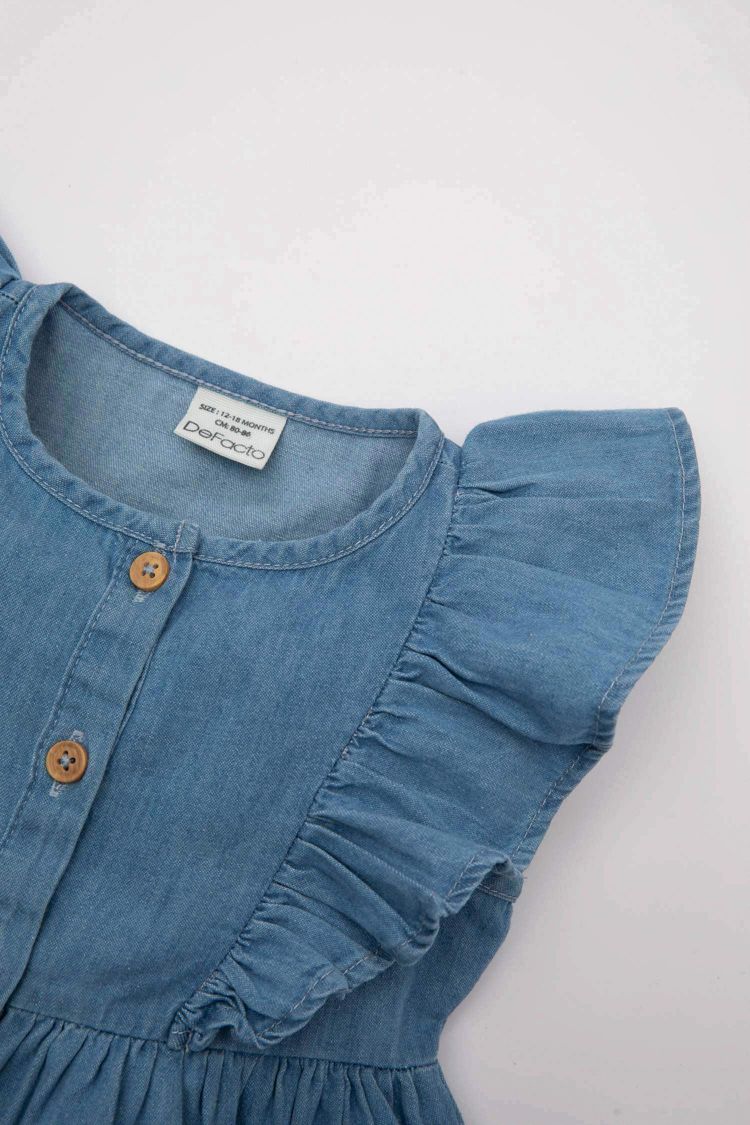 Baby Girl Sleeveless Denim Dress