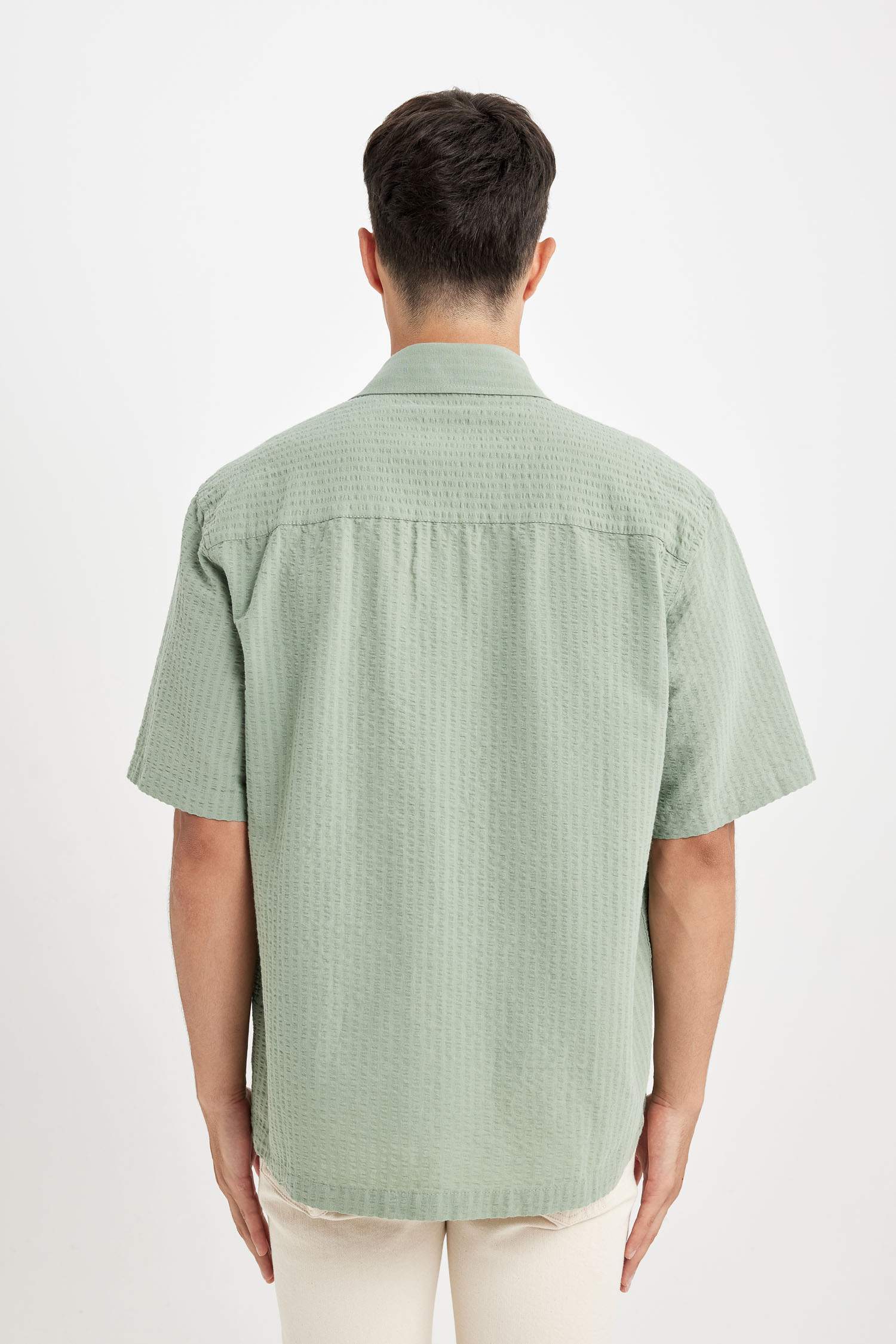 Relax Fit Cotton Short Sleeve Shirt