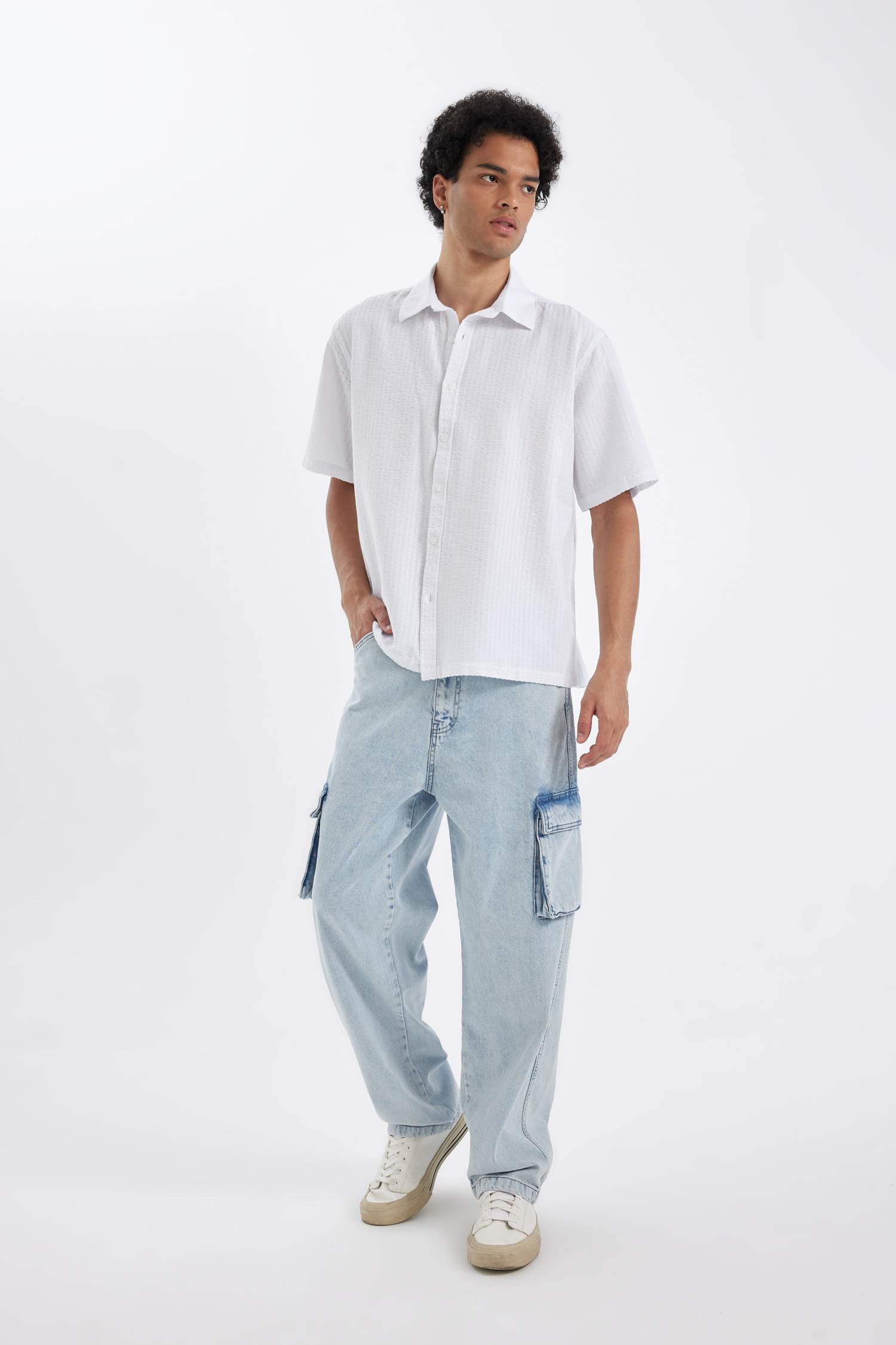 Relax Fit Cotton Short Sleeve Shirt