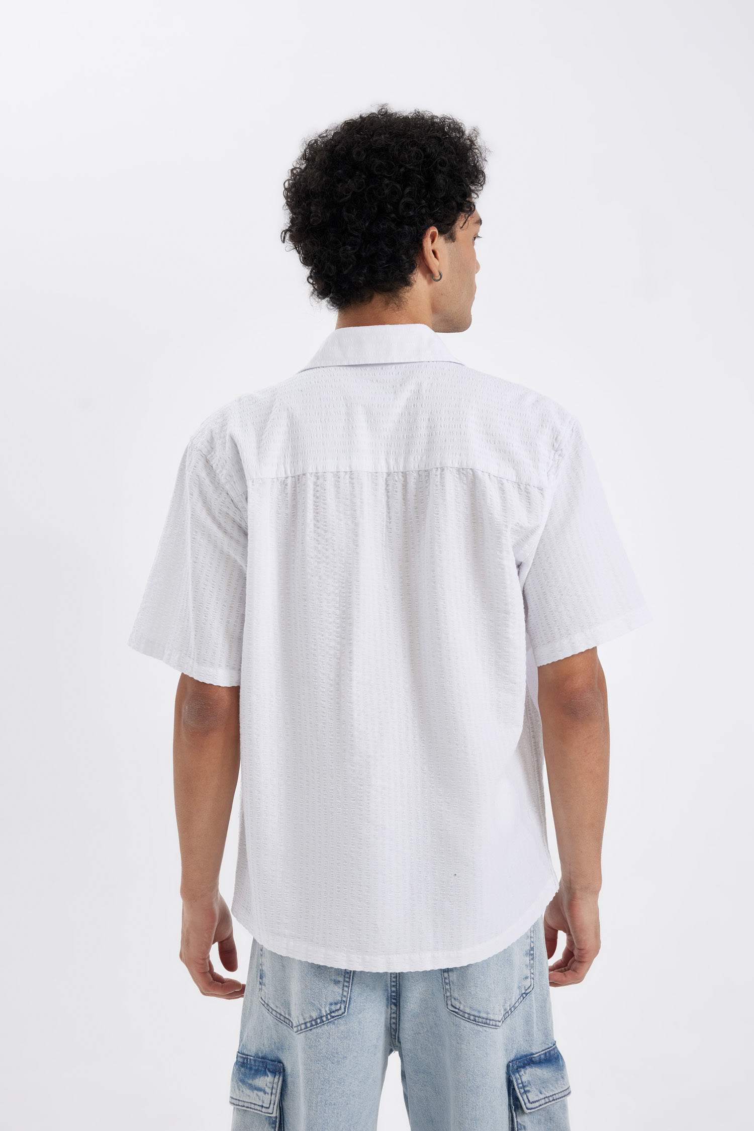 قميص نص كم قطن قصة مريحة