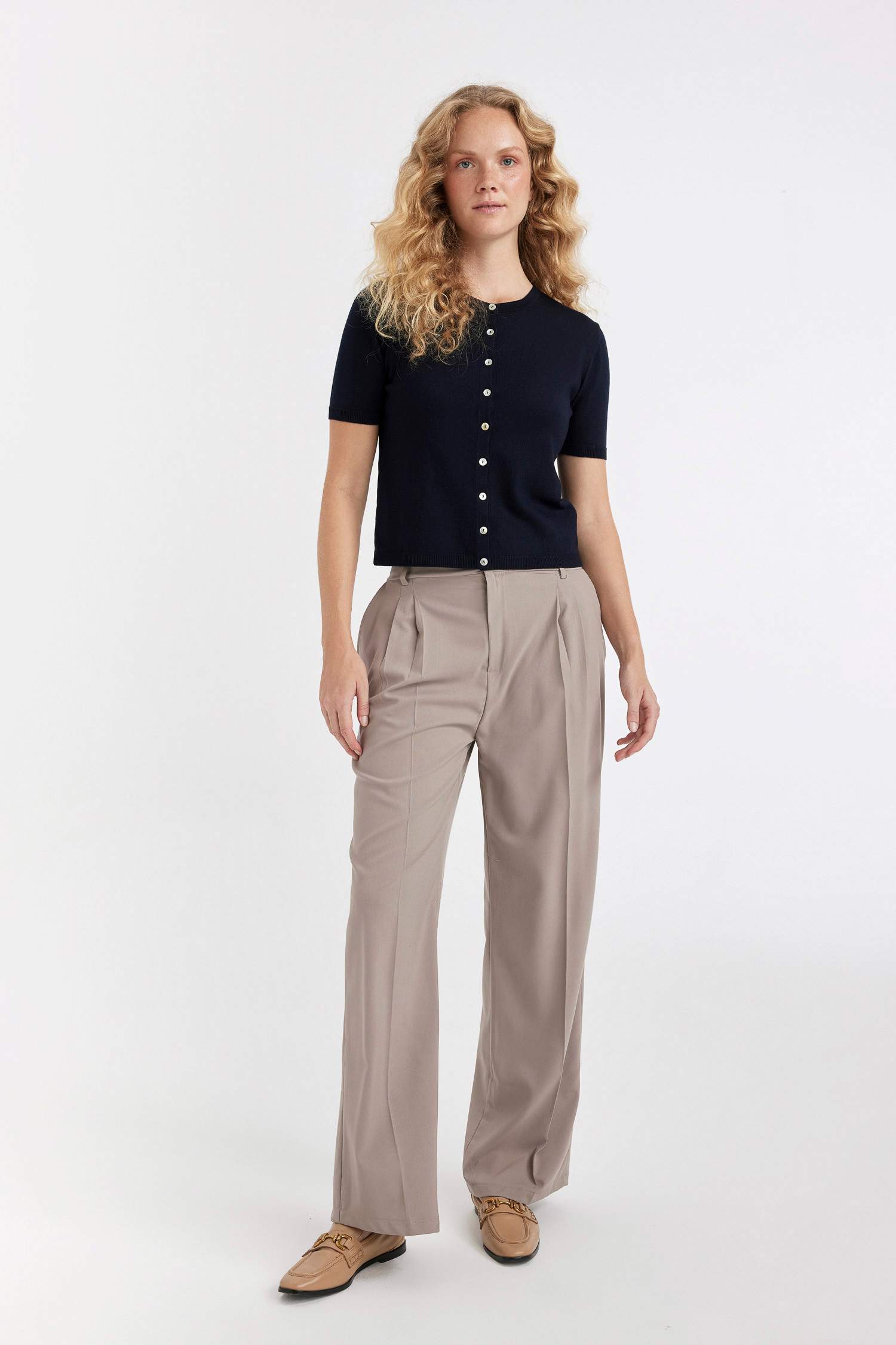 Regular Fit Basic Knitted Cardigan