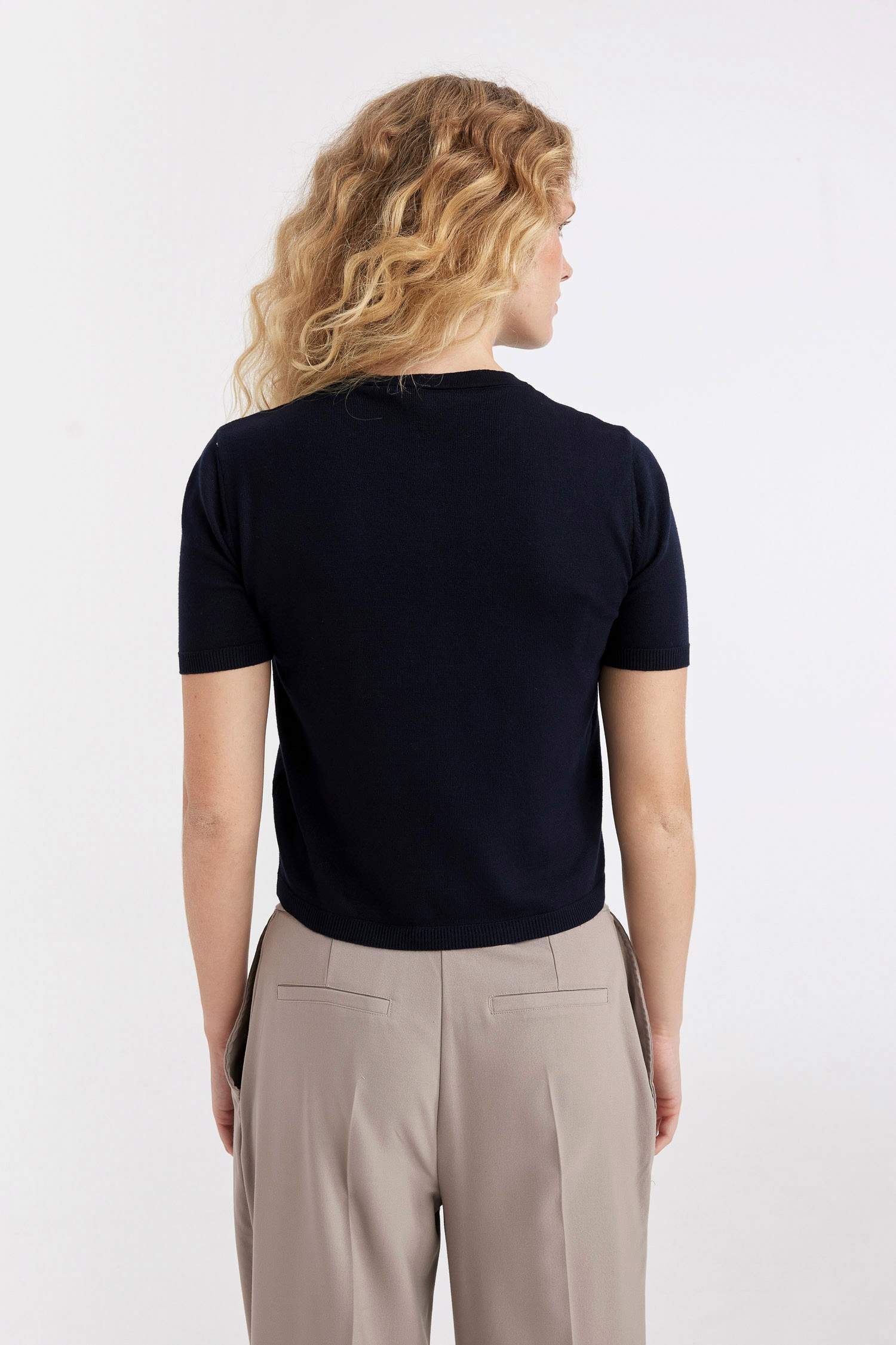 Regular Fit Basic Knitted Cardigan