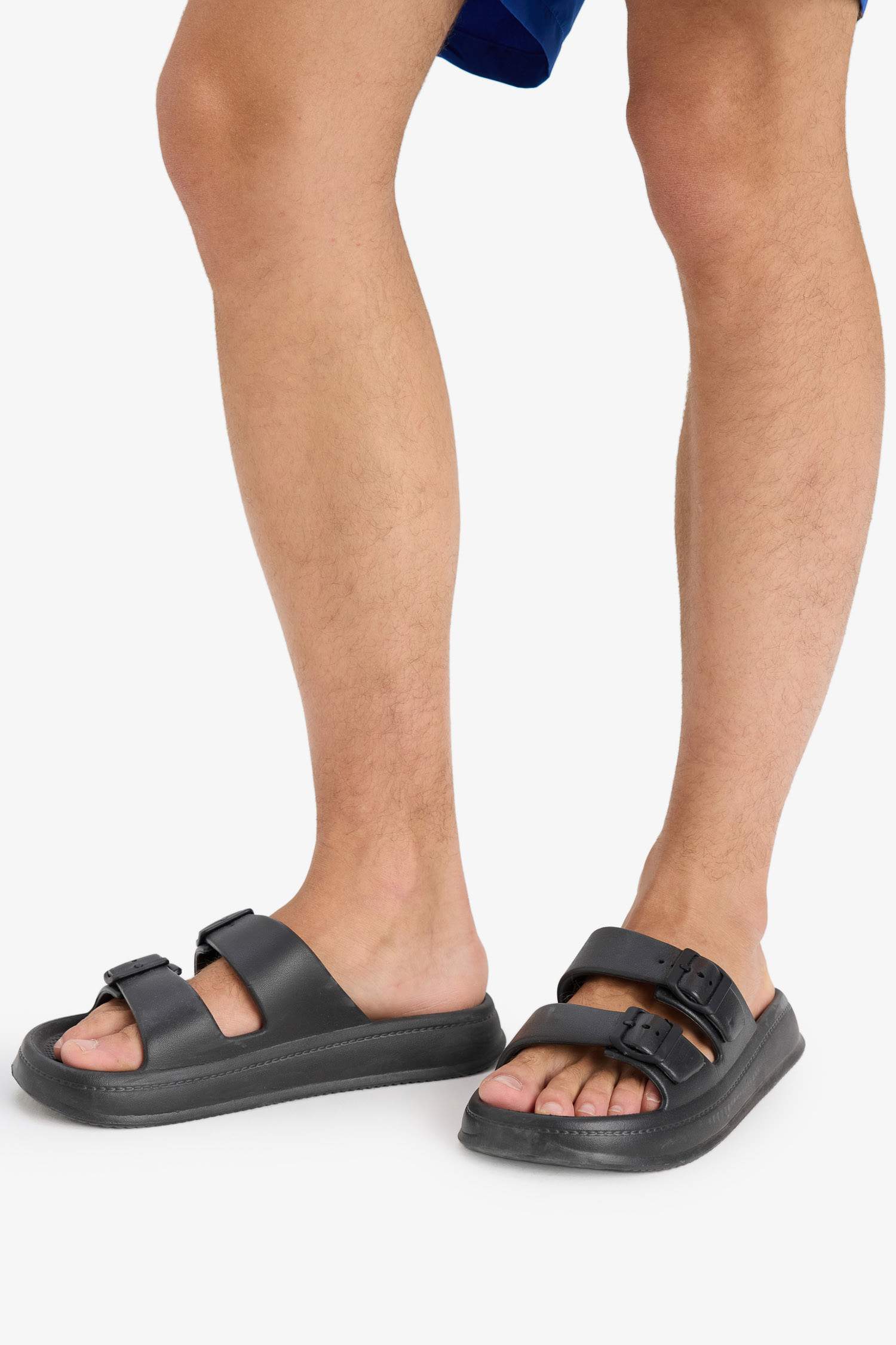 Boy Flat Sole Double Band Eva Slippers