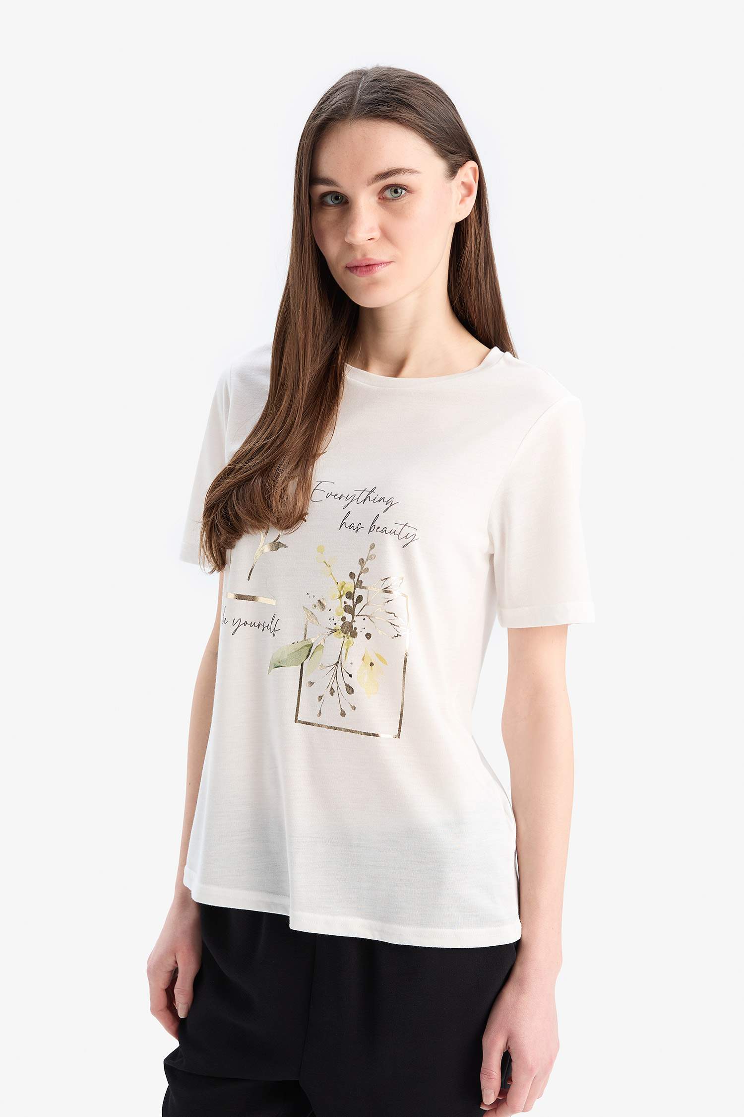 Regular Fit Crew Neck Short Sleeve T-Shirt