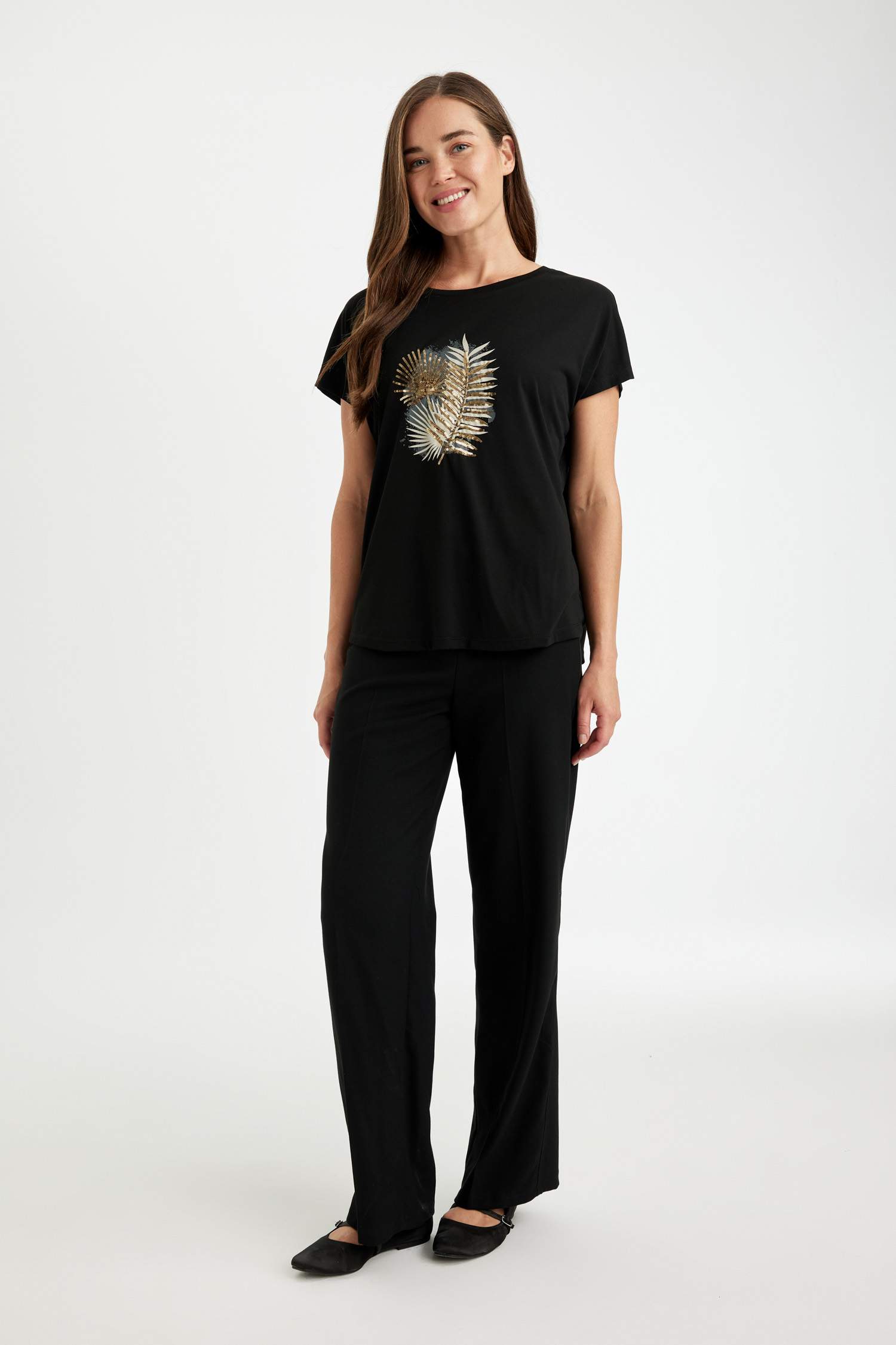 T-Shirt coupe régulière Col Rond