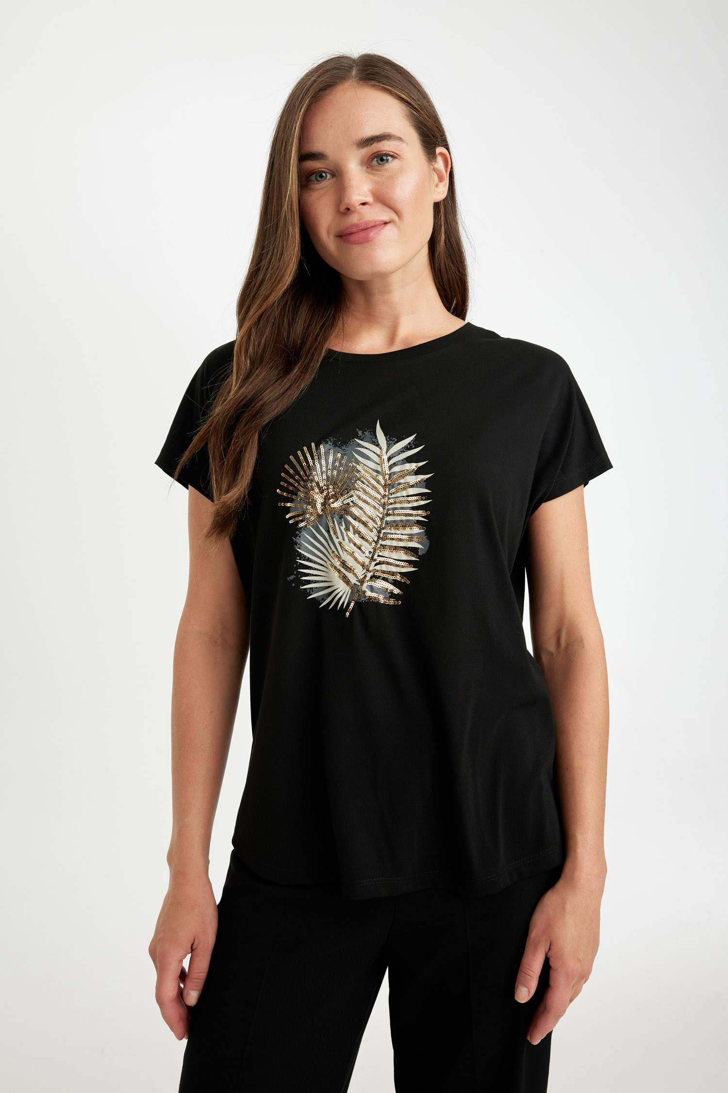 T-Shirt coupe régulière Col Rond