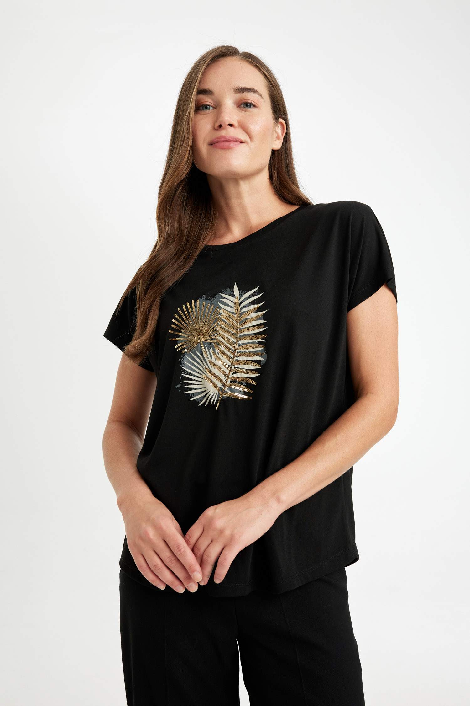 T-Shirt coupe régulière Col Rond